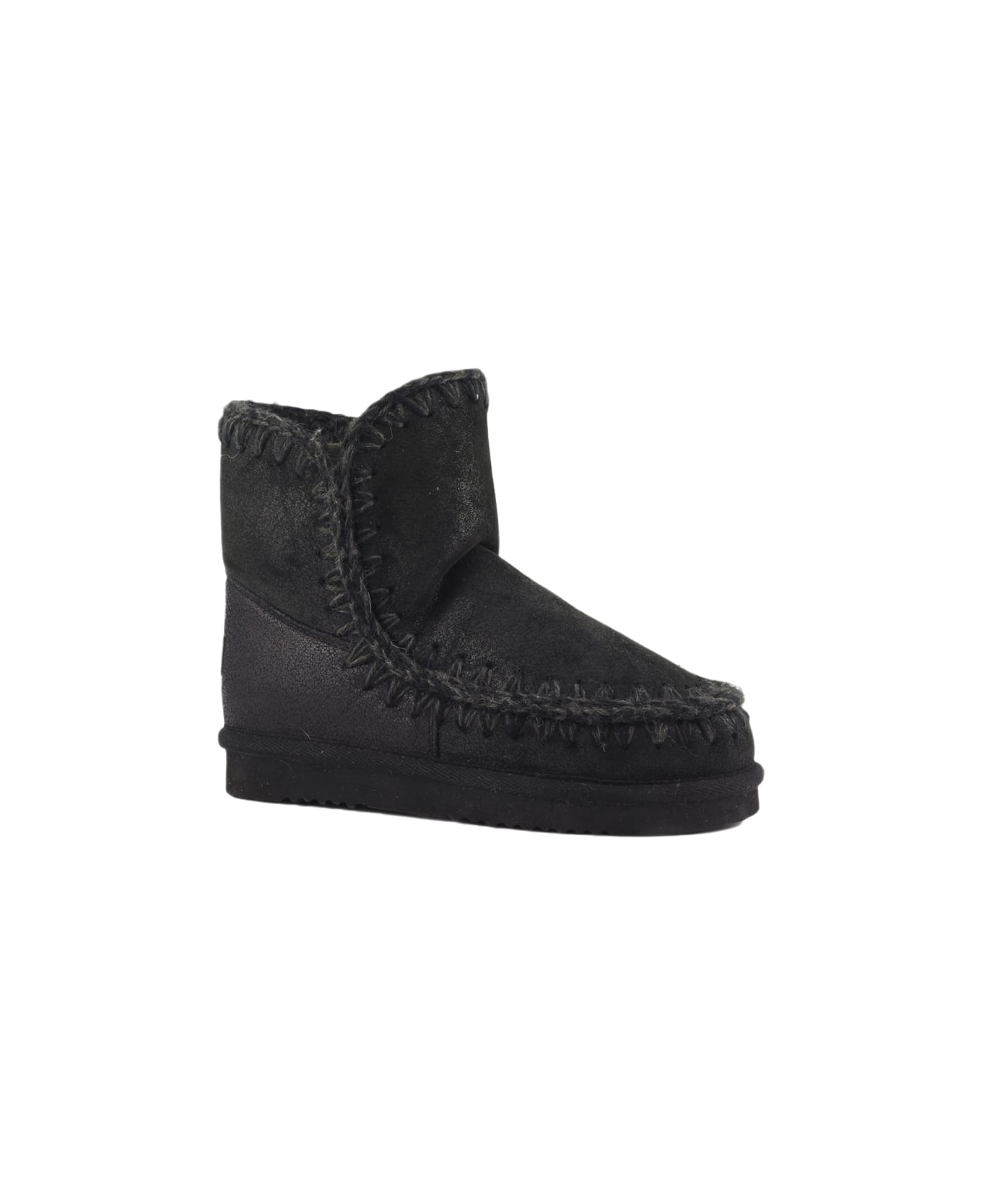 Mou Eskimo 18 Metallic Black Sheepskin Boots - Eskimo 18 - Cbkg スニーカー
