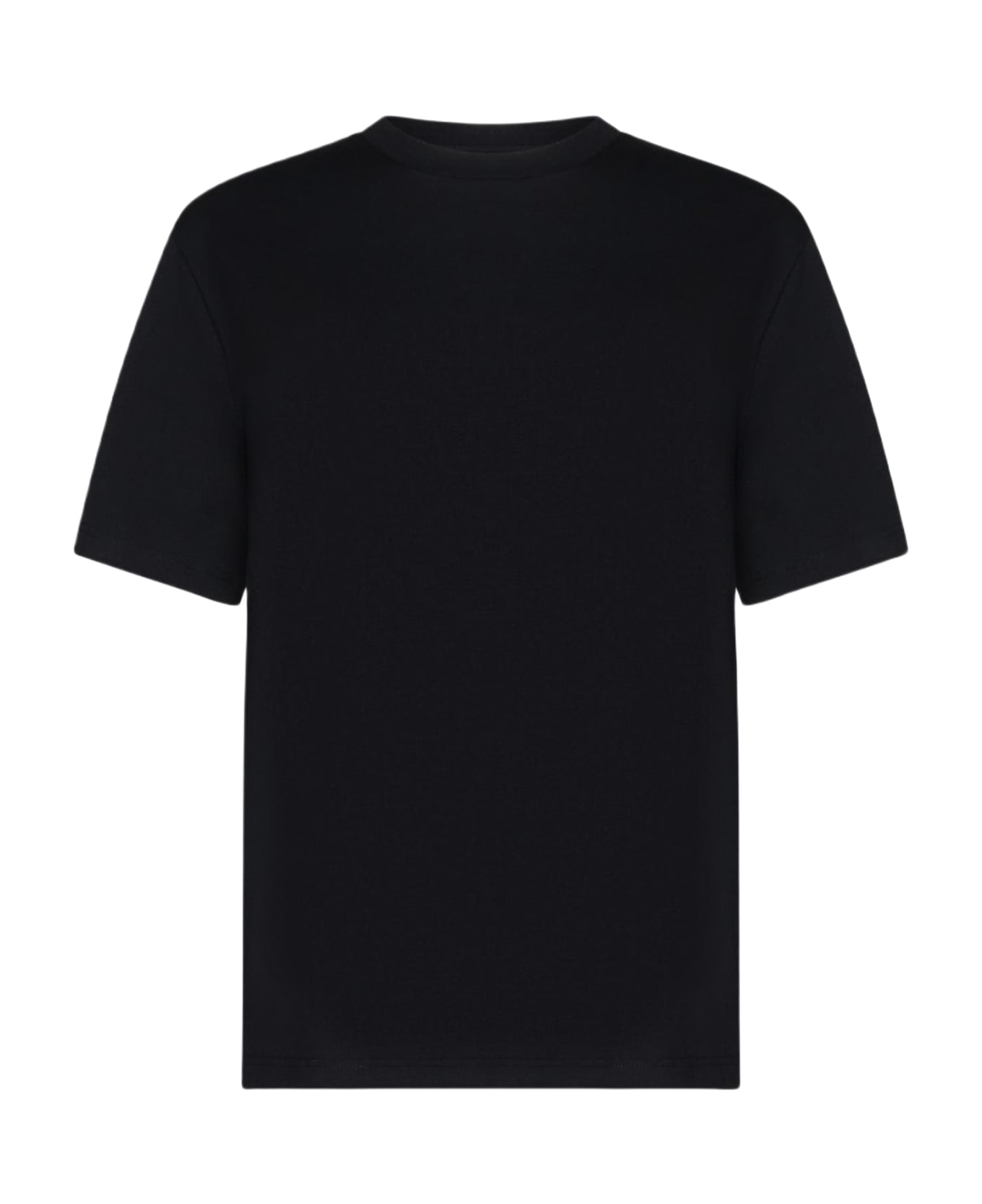 Jil Sander Back Logo Cotton T-shirt - BLACK Tシャツ