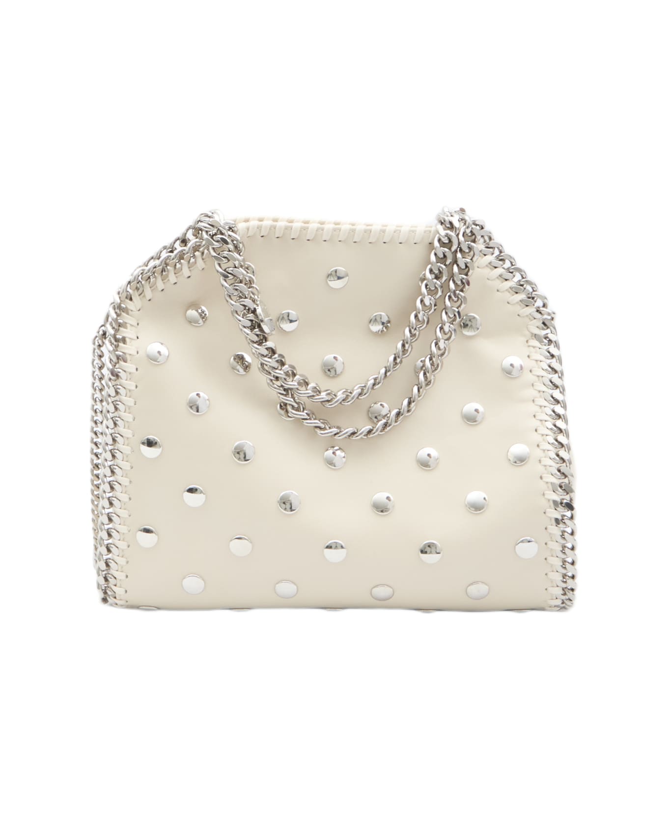 Stella McCartney Studded Falabella Mini Tote Bag - PURE WHITE