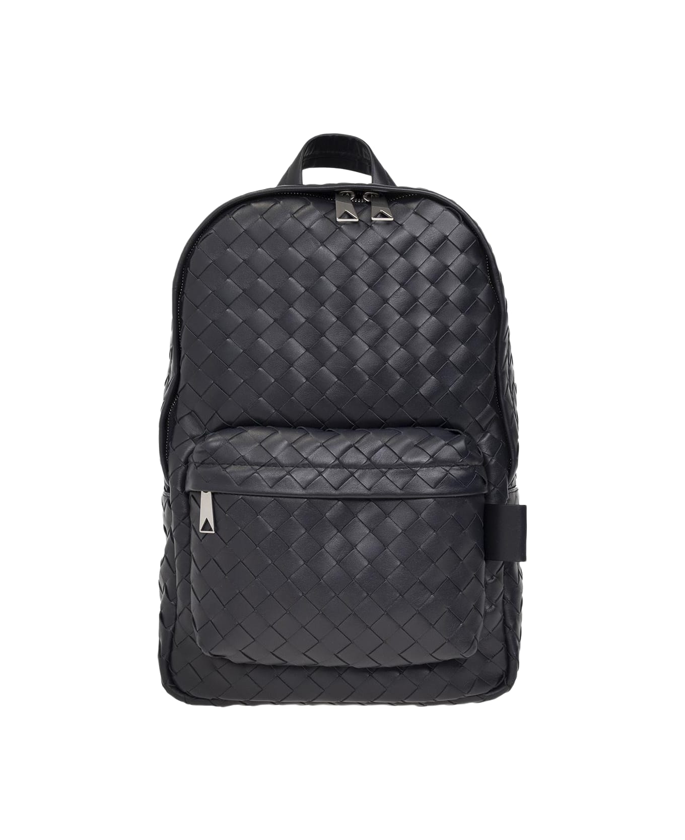 Bottega Veneta Leather Backpack - ARGENTO