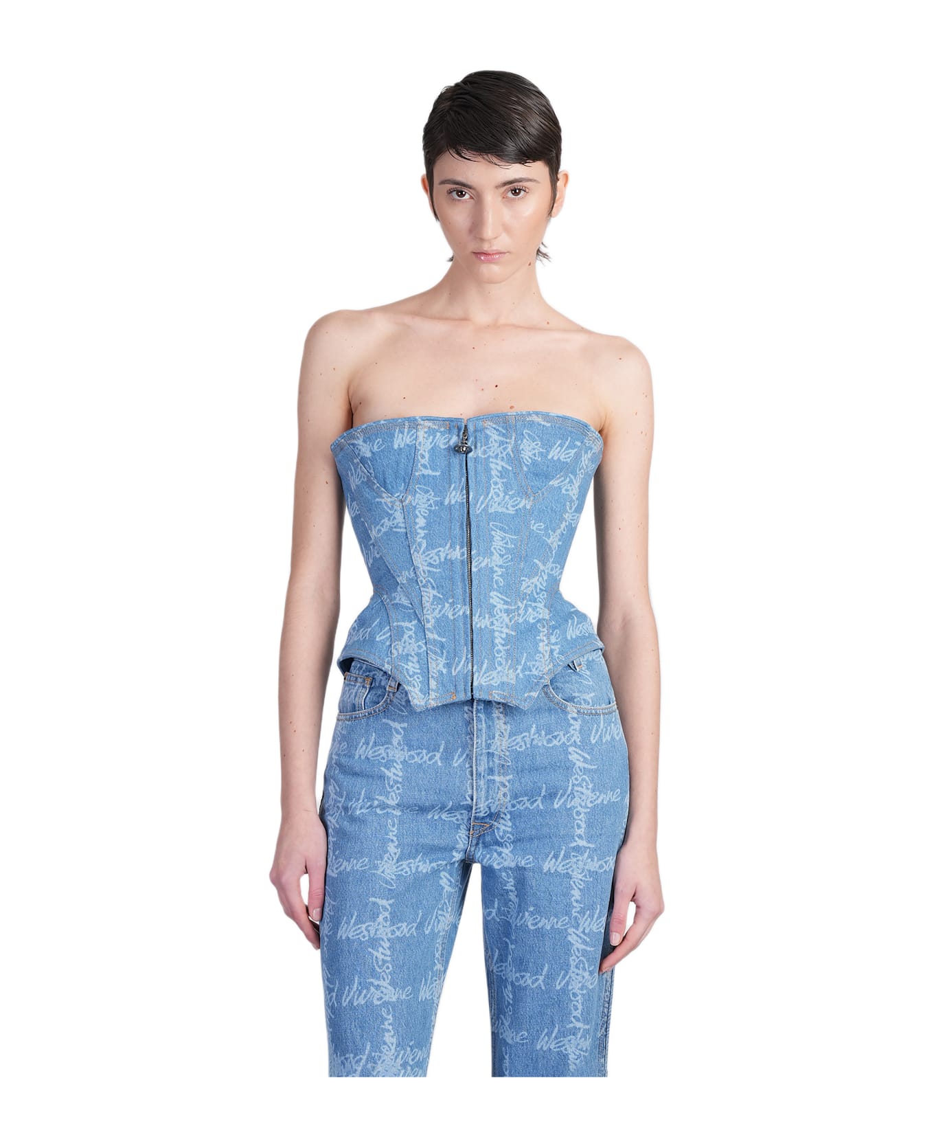 Vivienne Westwood Topwear In Blue Cotton - blue