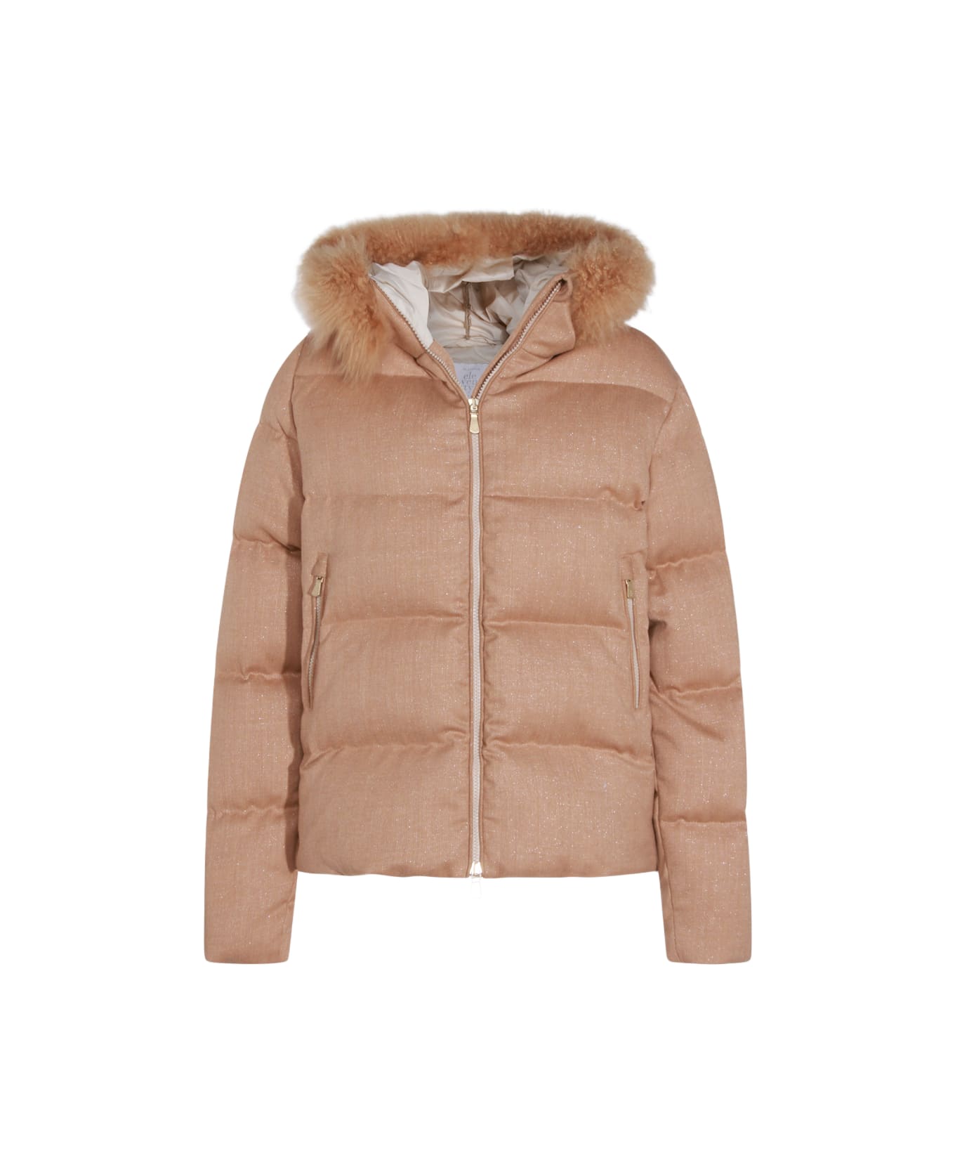 Eleventy Sand Wool Down Jacket - Sand