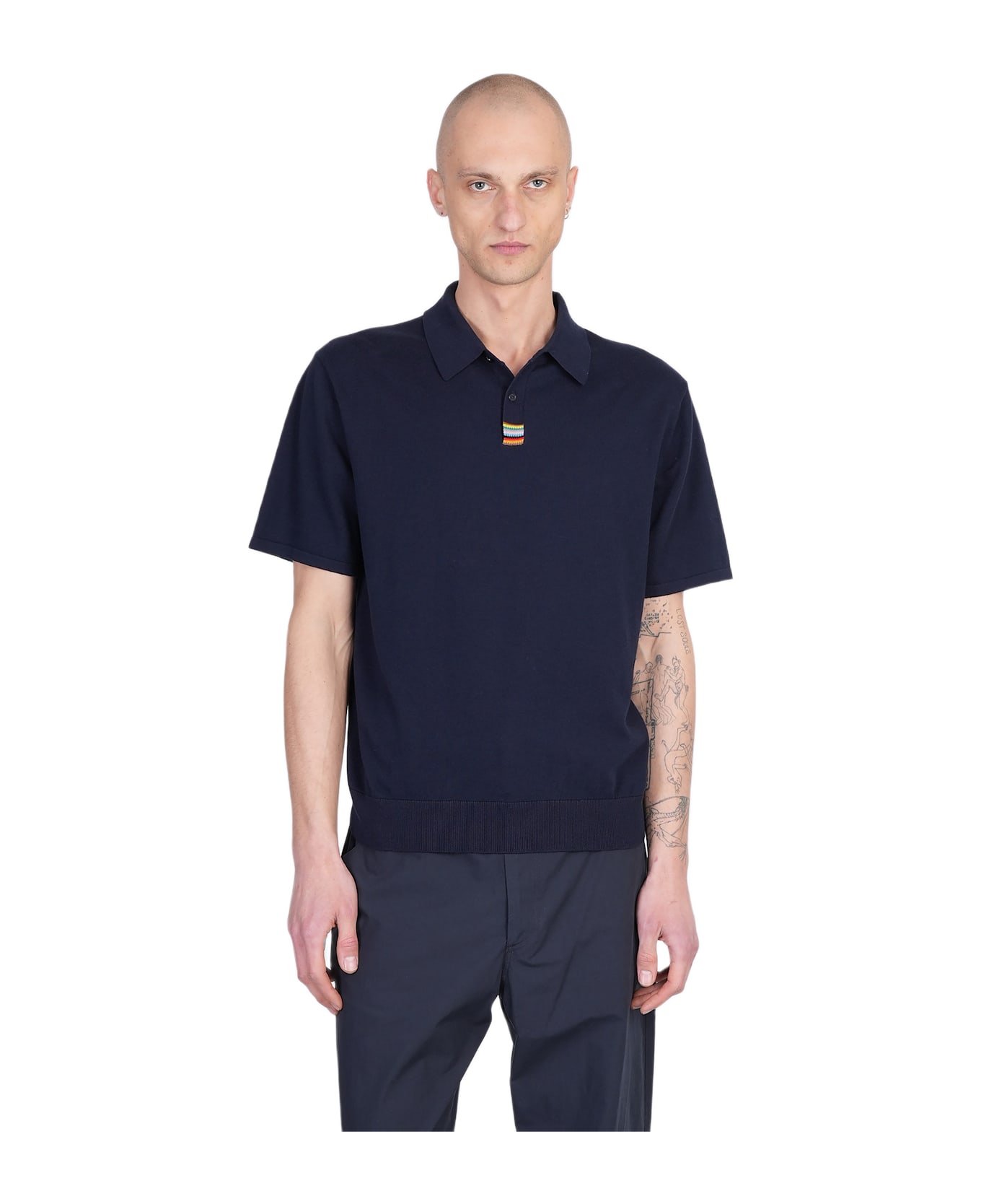 Paul Smith Polo In Blue Cotton - blue