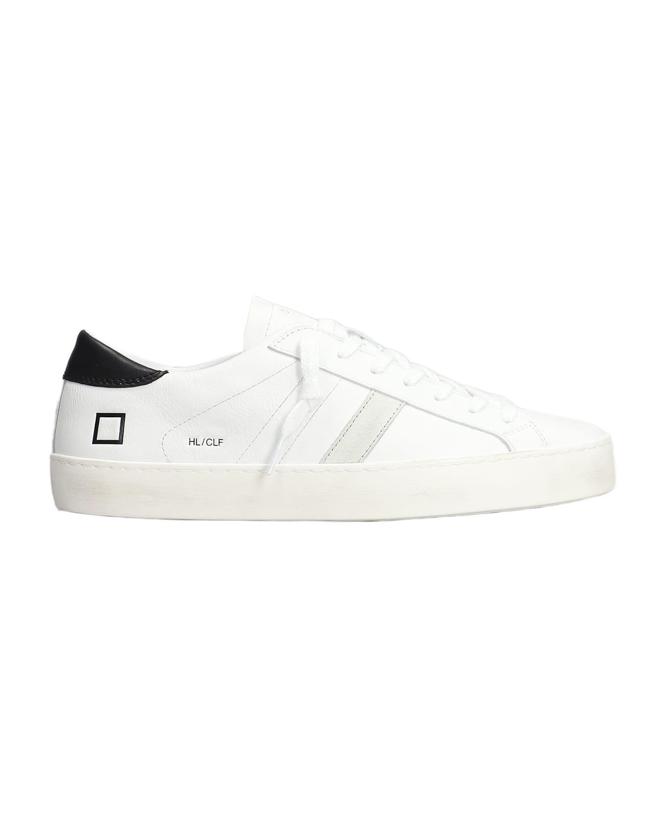 D.A.T.E. Hill Low Sneakers In White Leather - white