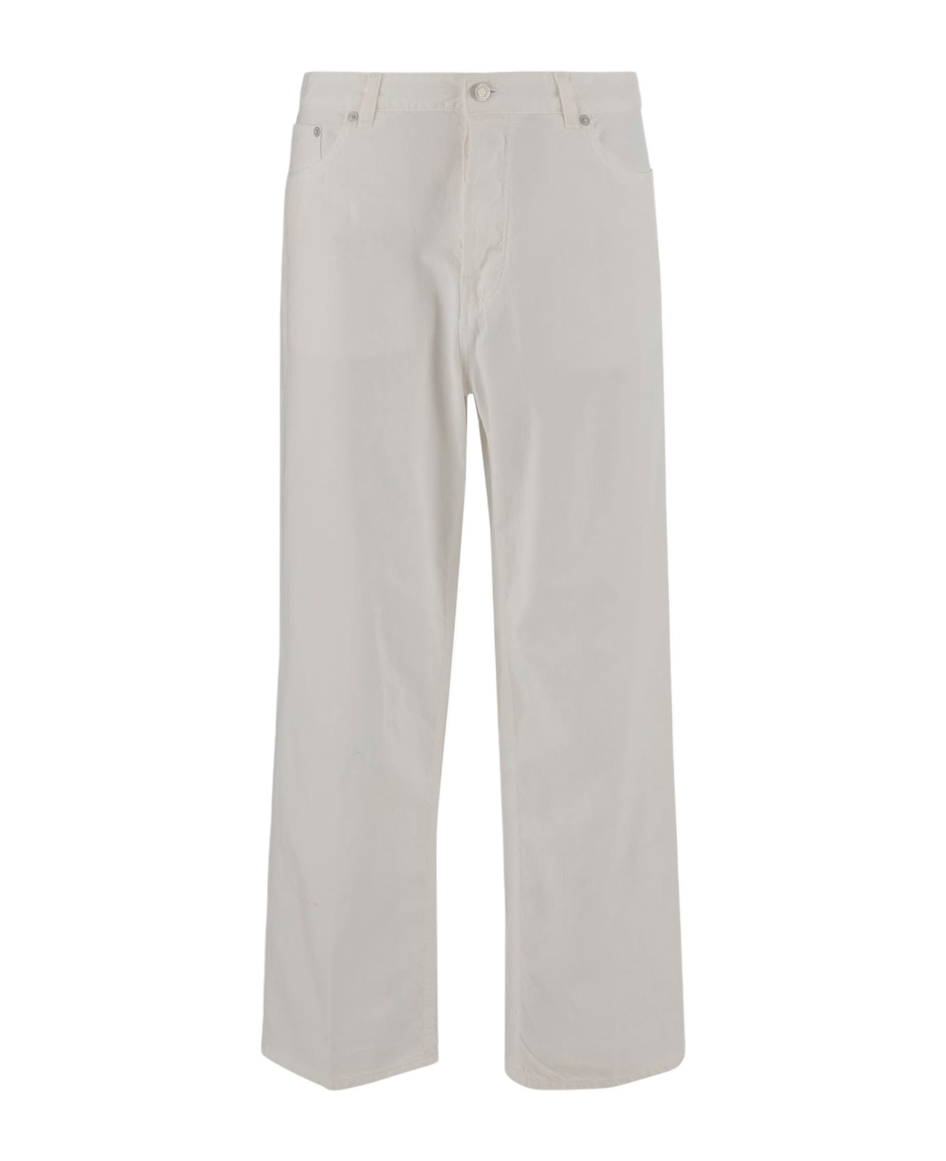 Haikure Cotton And Linen Jeans - White