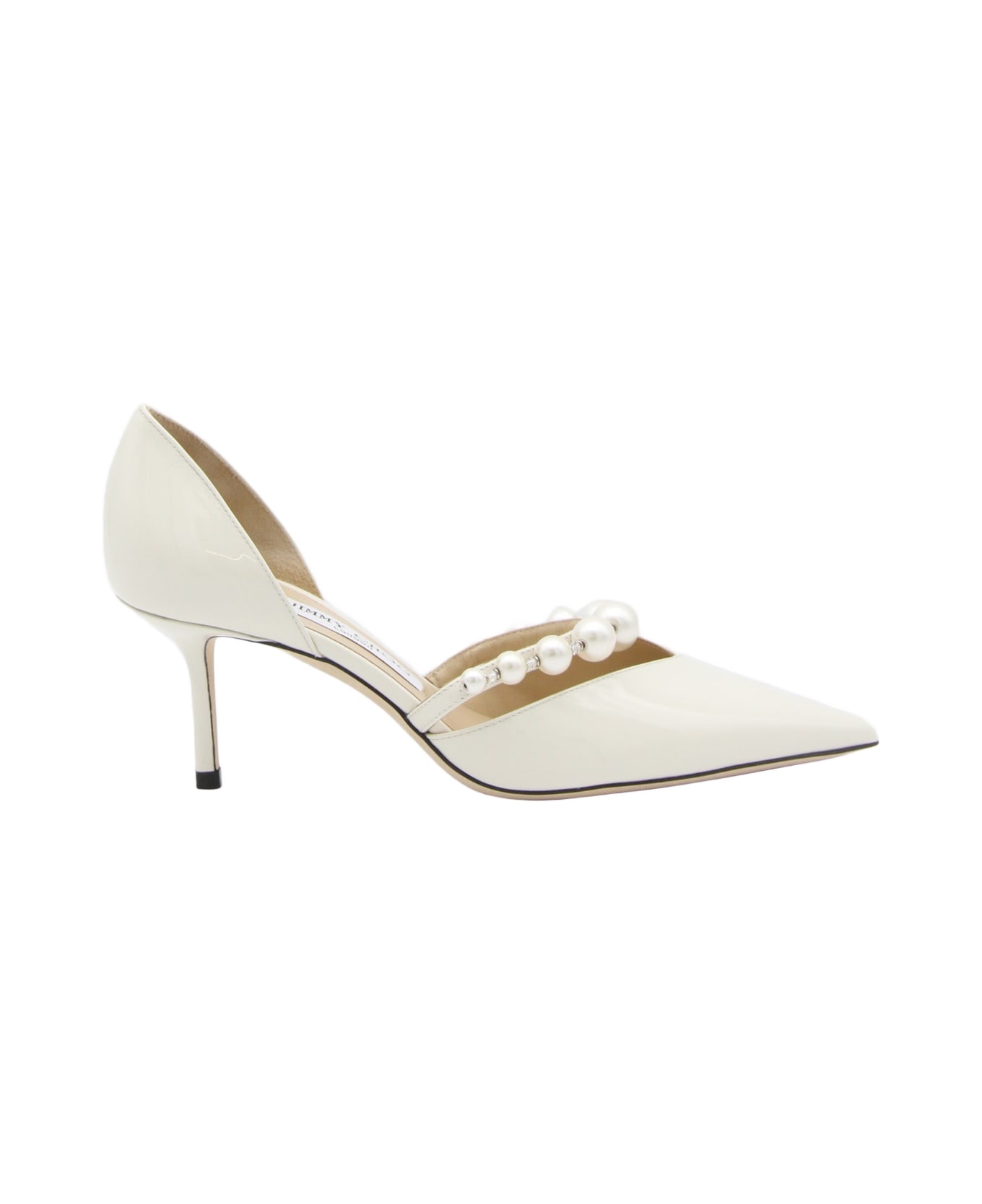 Jimmy Choo Latte And White Aurelie Pumps - IVORY/WHITE