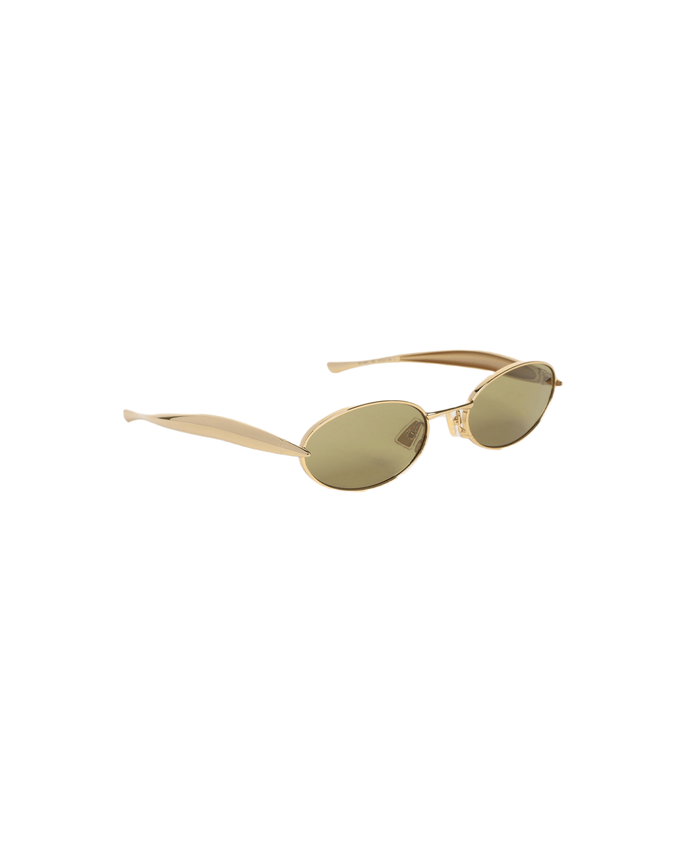 Bottega Veneta Metal Sunglasses - Gold Gold Green
