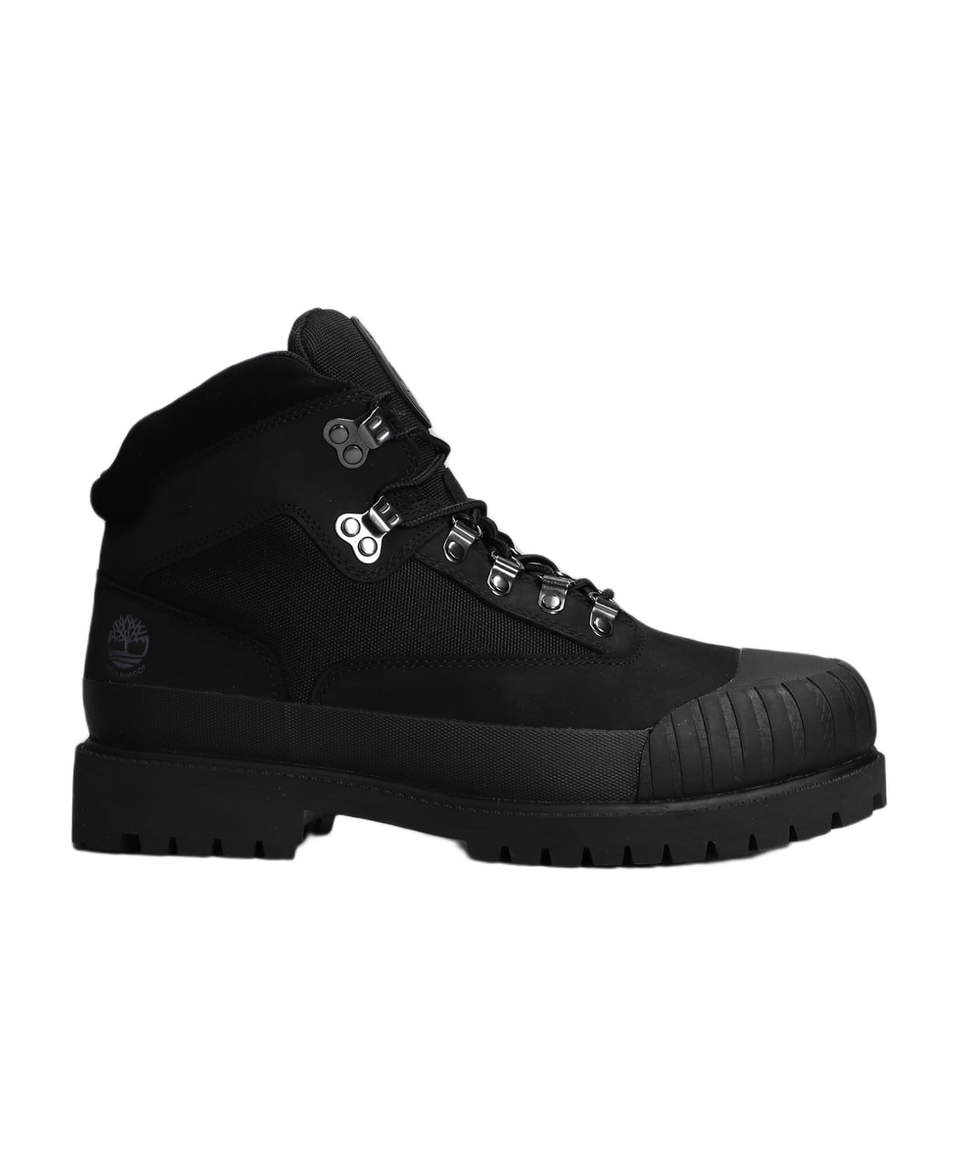 Timberland Heritage Boot Combat Boots In Black Synthetic Fibers - Black ブーツ