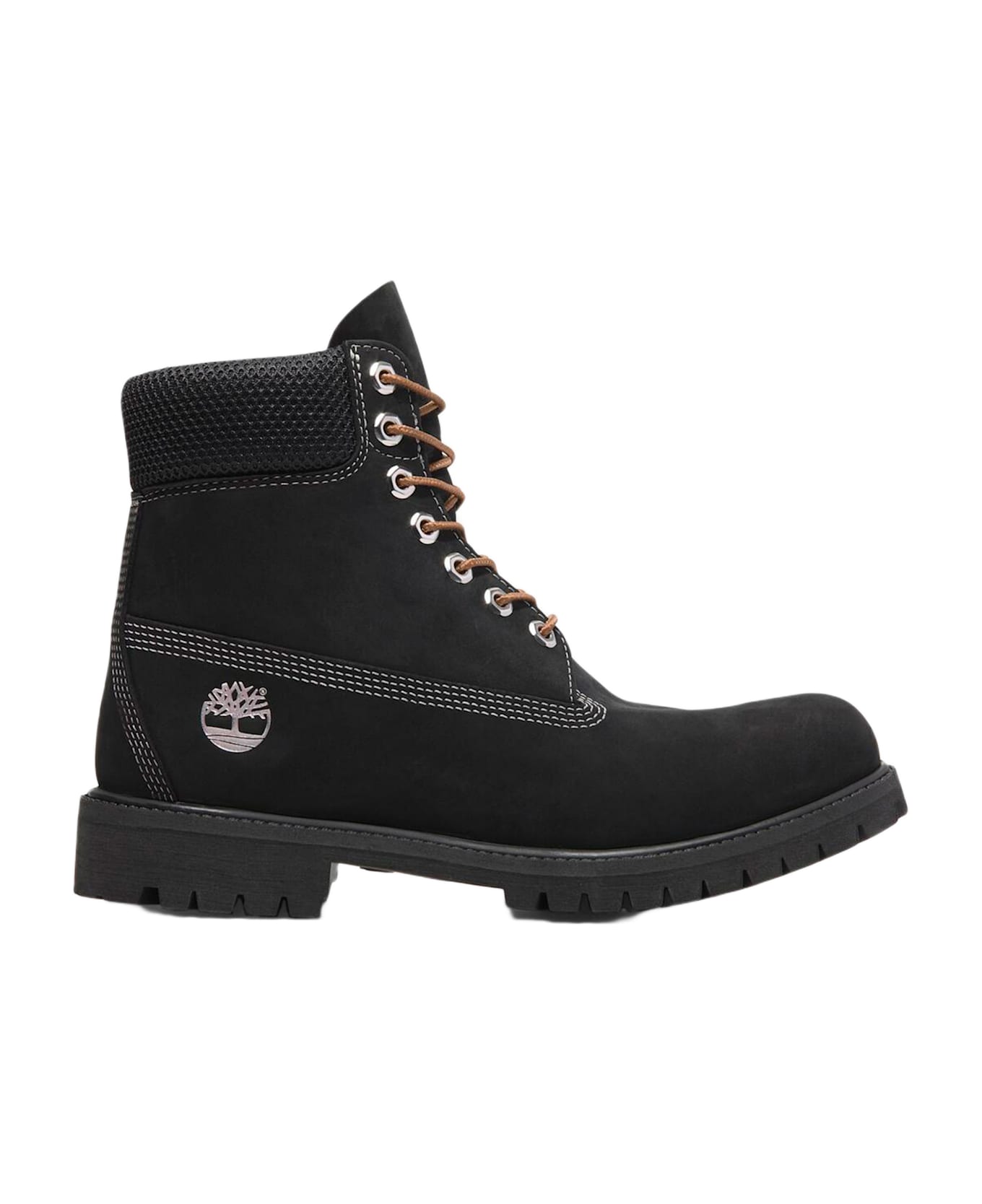 Timberland Premium 6 Inch Lace Up Waterproof Boot Nubuck - Black
