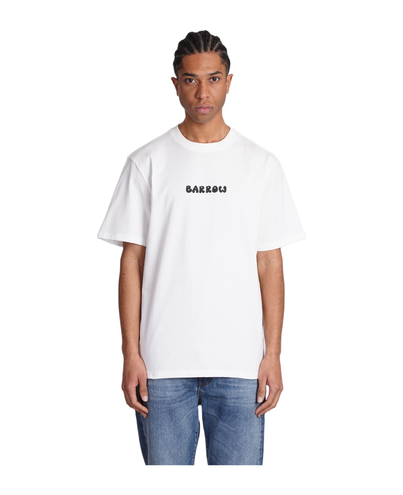 Barrow White T-shirt 'bear With Me' - White Tシャツ