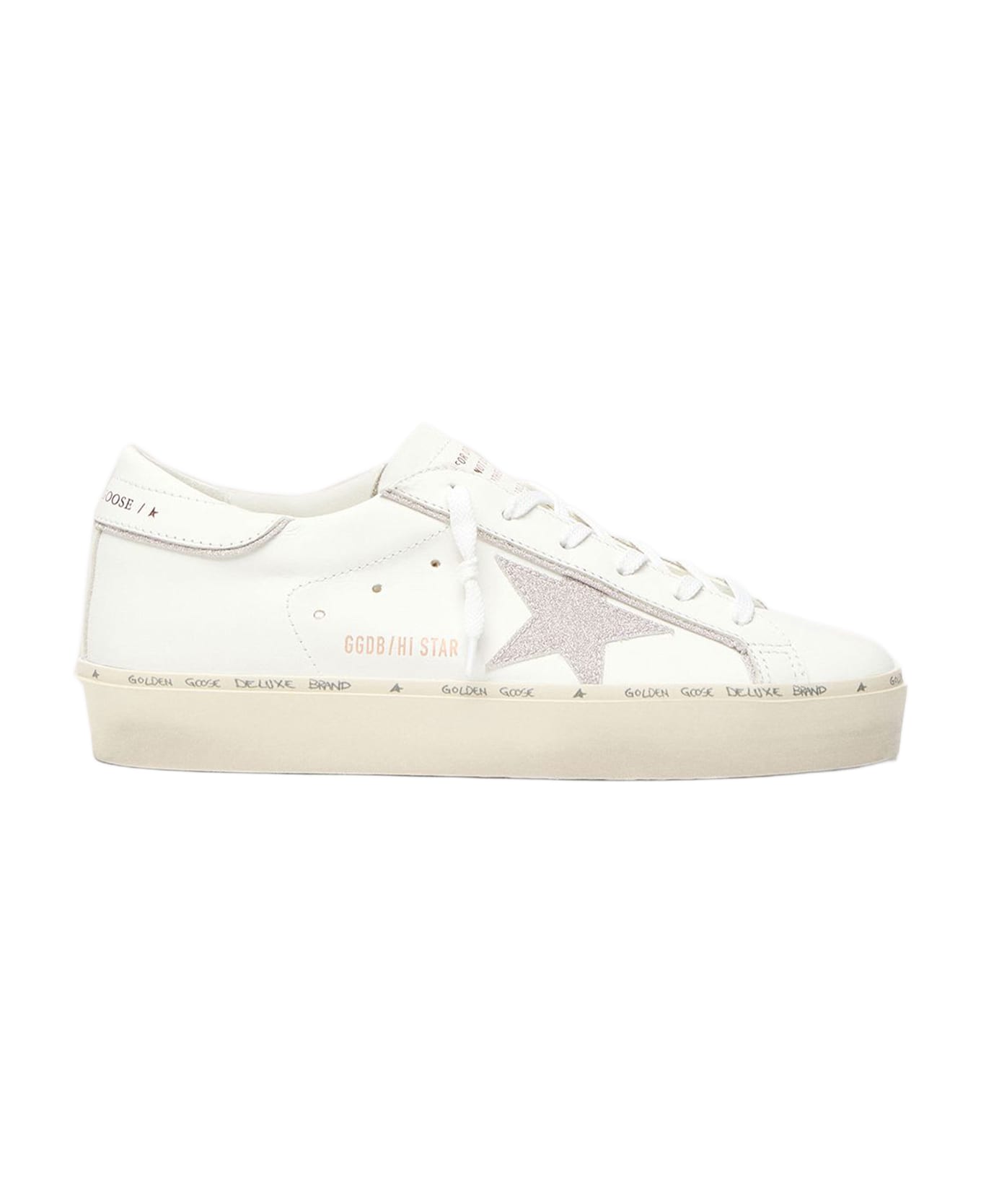 Golden Goose Hi Star - White