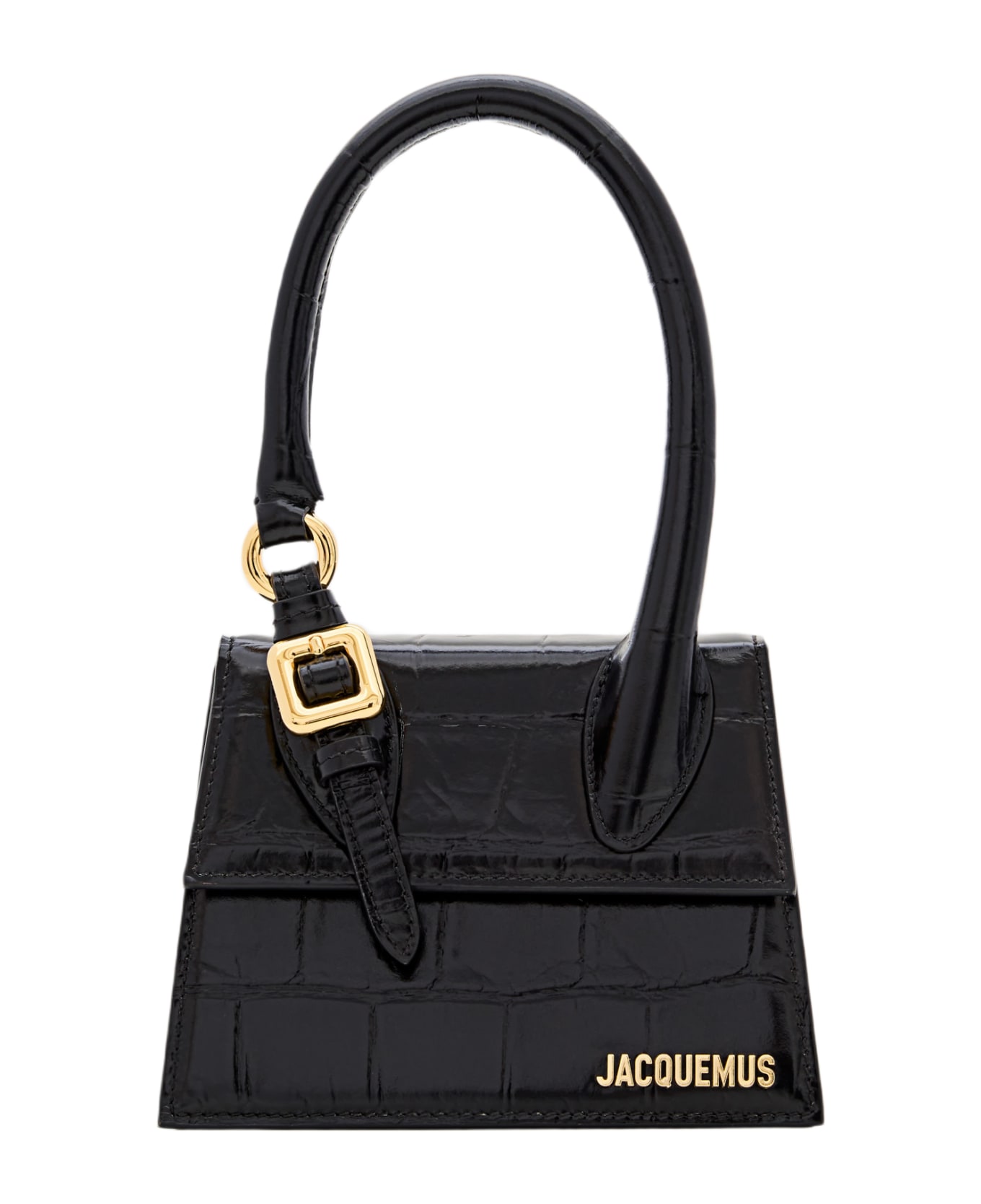Jacquemus Le Chiquito Moyen Boucle Leather Bag - Black