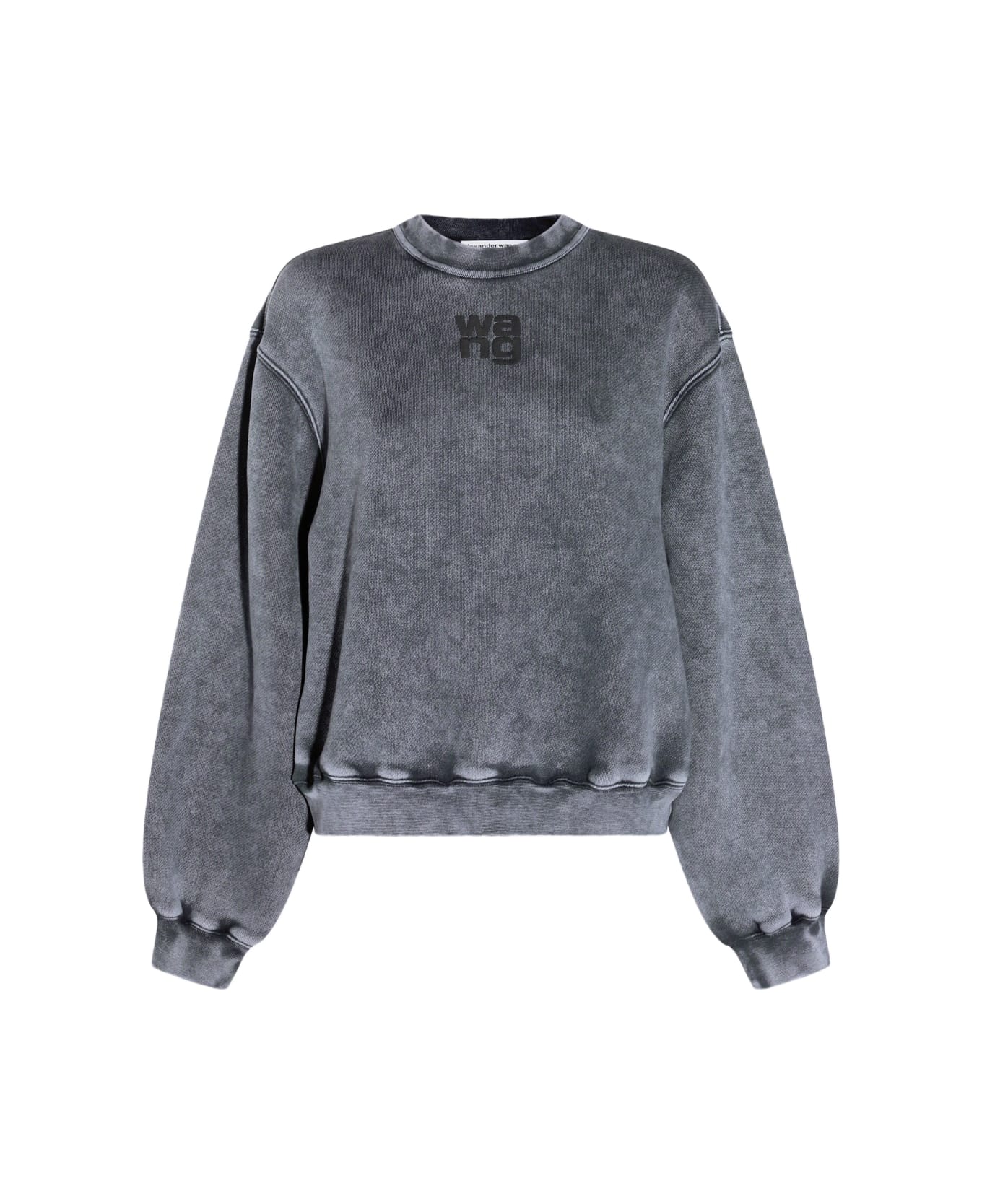 Alexander Wang Grey Cotton Sweatshirt - WASHED GRANITE
