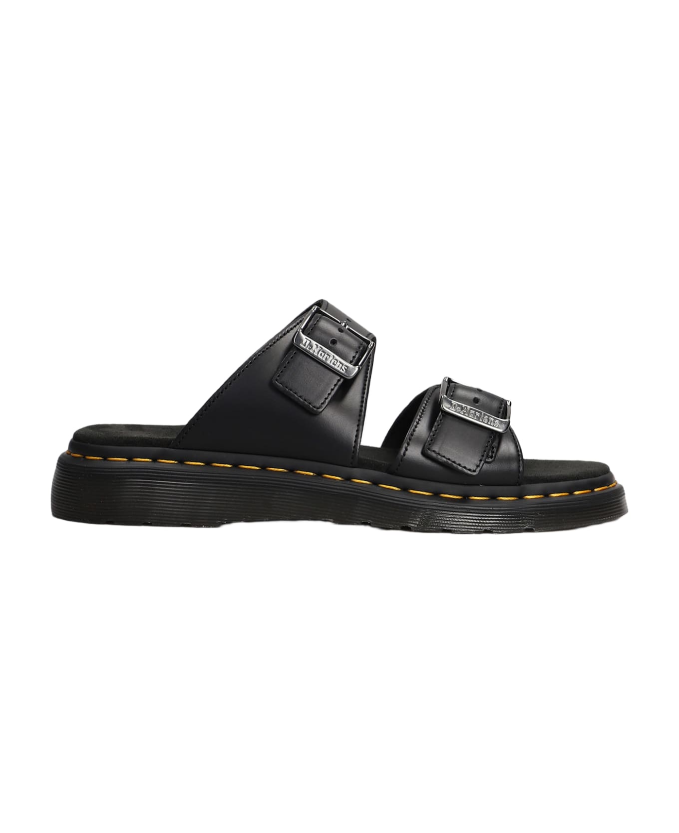 Dr. Martens Josef Flats In Black Leather - black その他各種シューズ