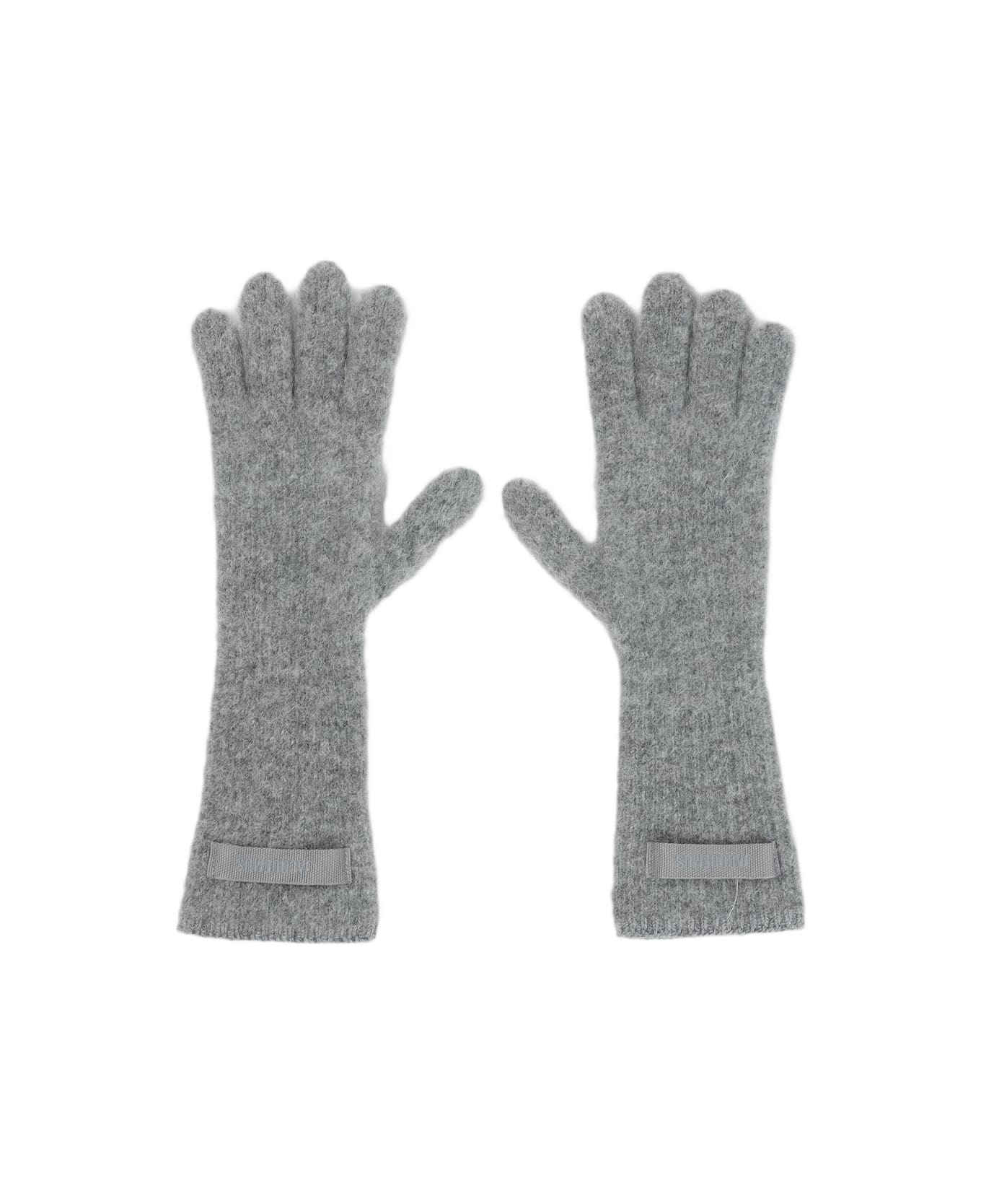 Jacquemus Les Grosgrain Gloves - Dark Grey