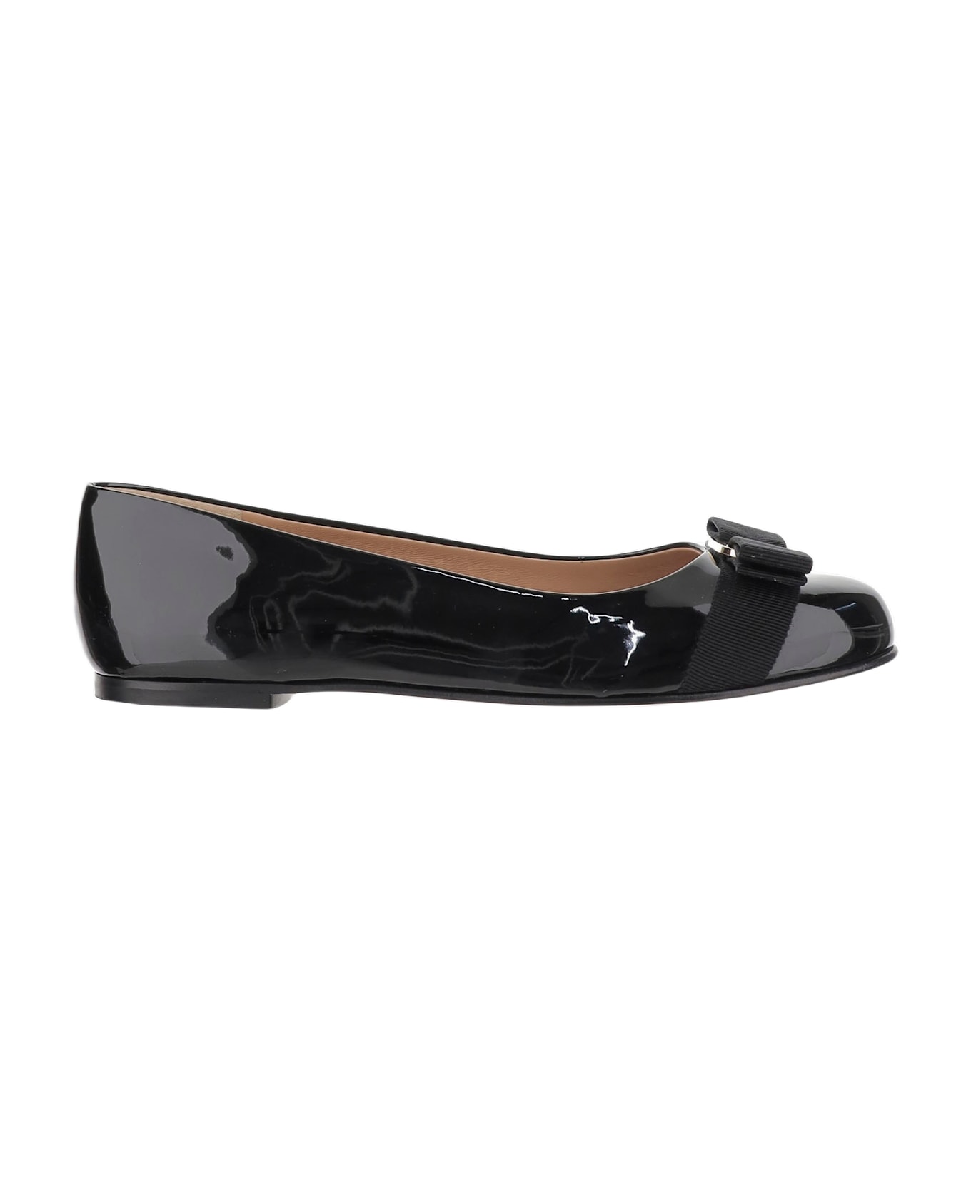 Ferragamo Varina Ballerinas - Black