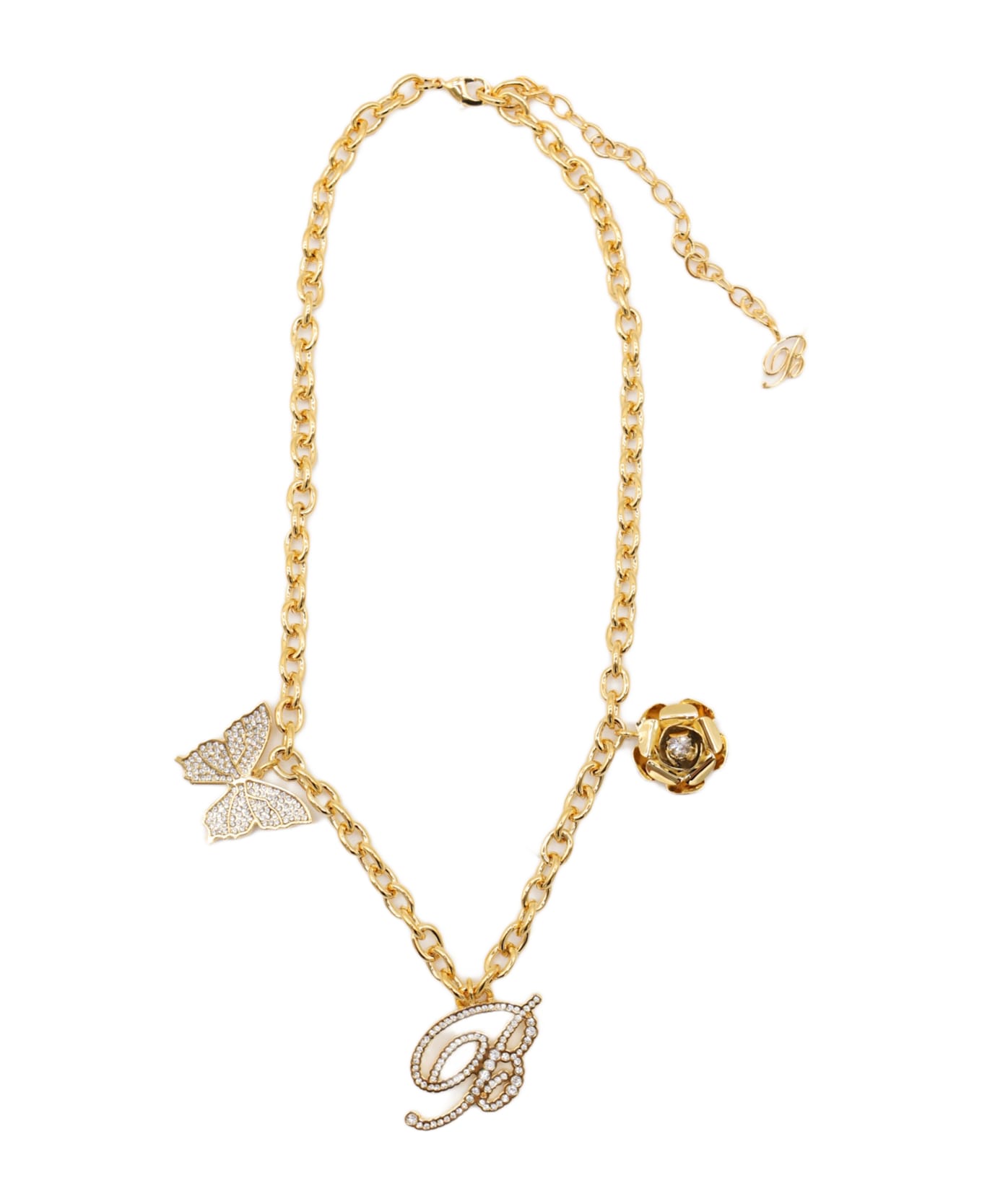 Blumarine Gold Necklace - GOLD/CRYSTAL