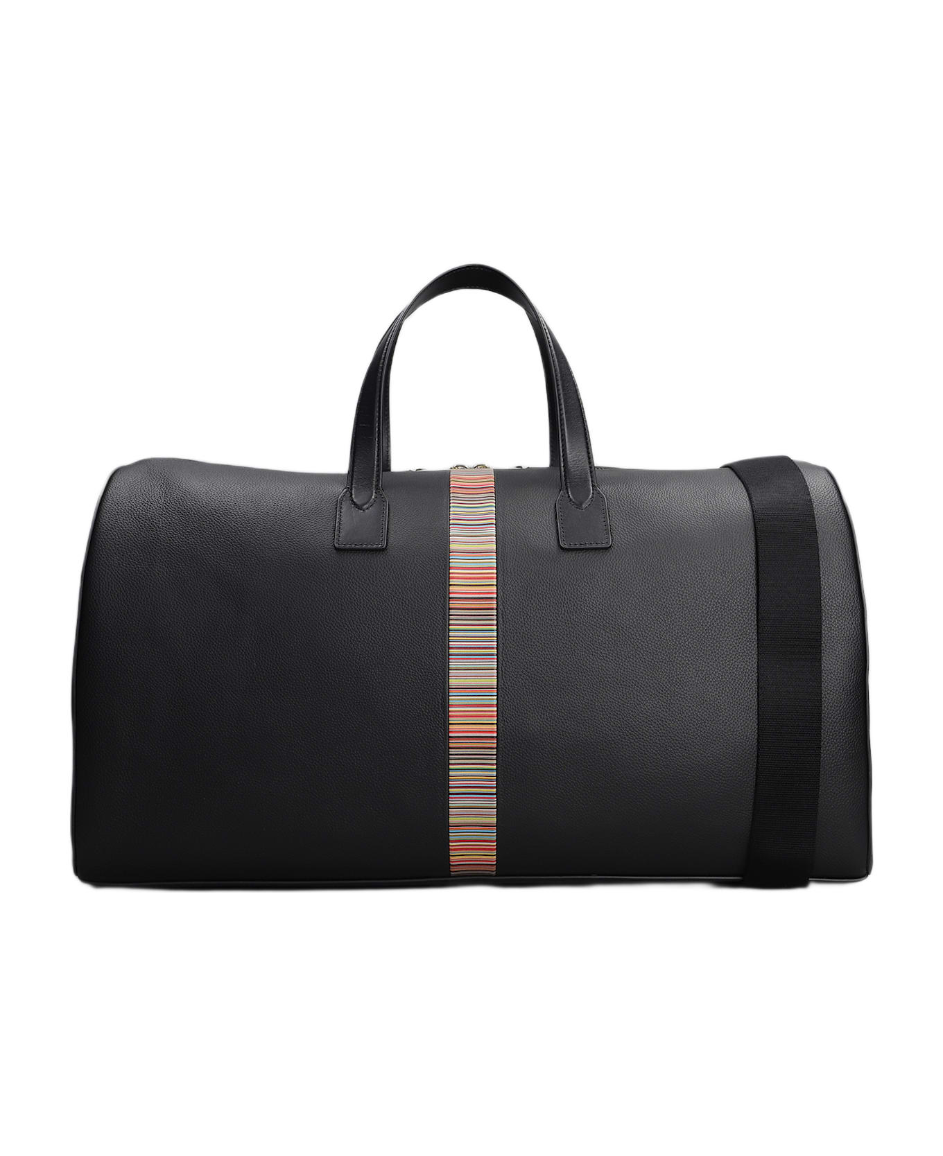 Paul Smith Holdall Hand Bag In Black Leather - black
