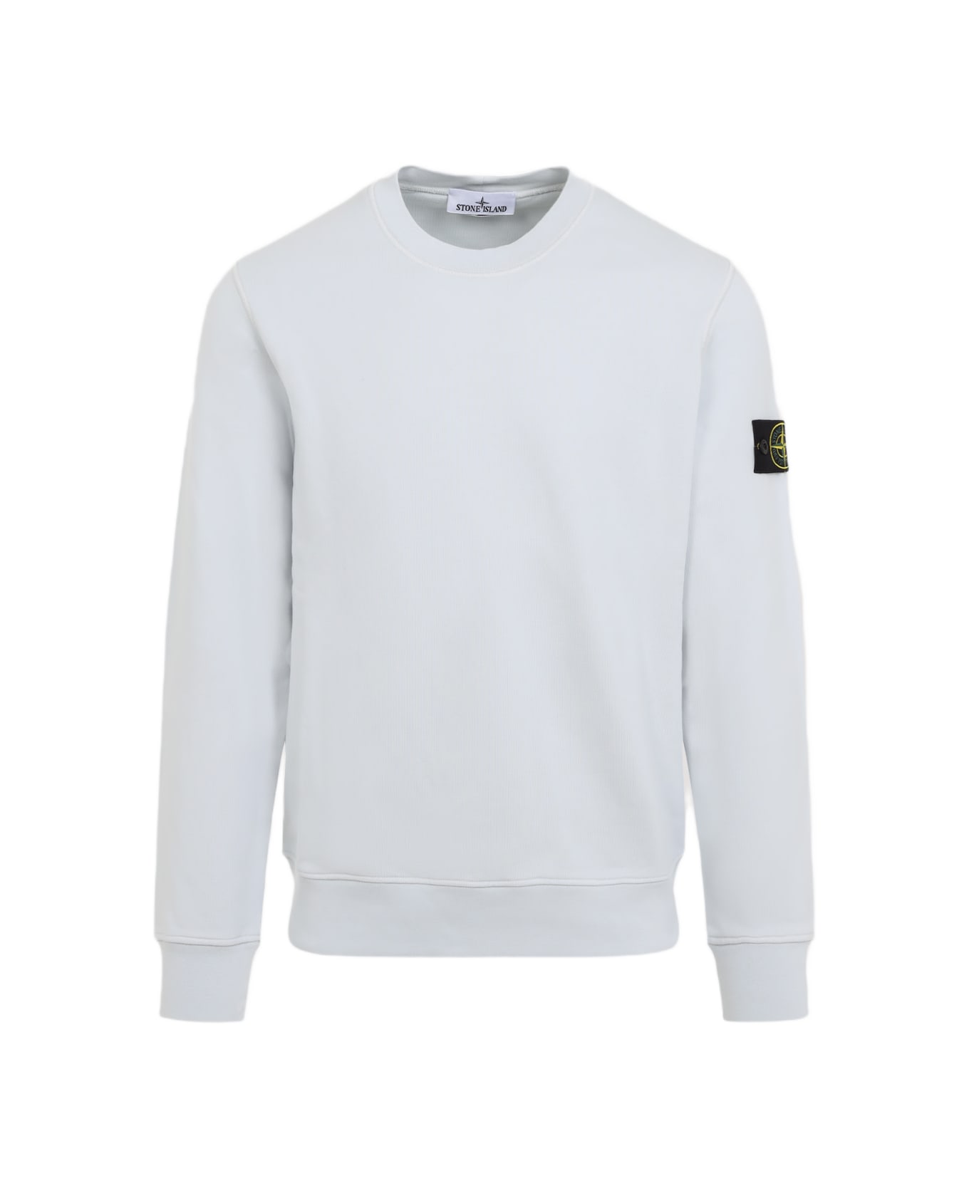 Stone Island Cotton Crew-neck Sweatshirt - Sky Blue