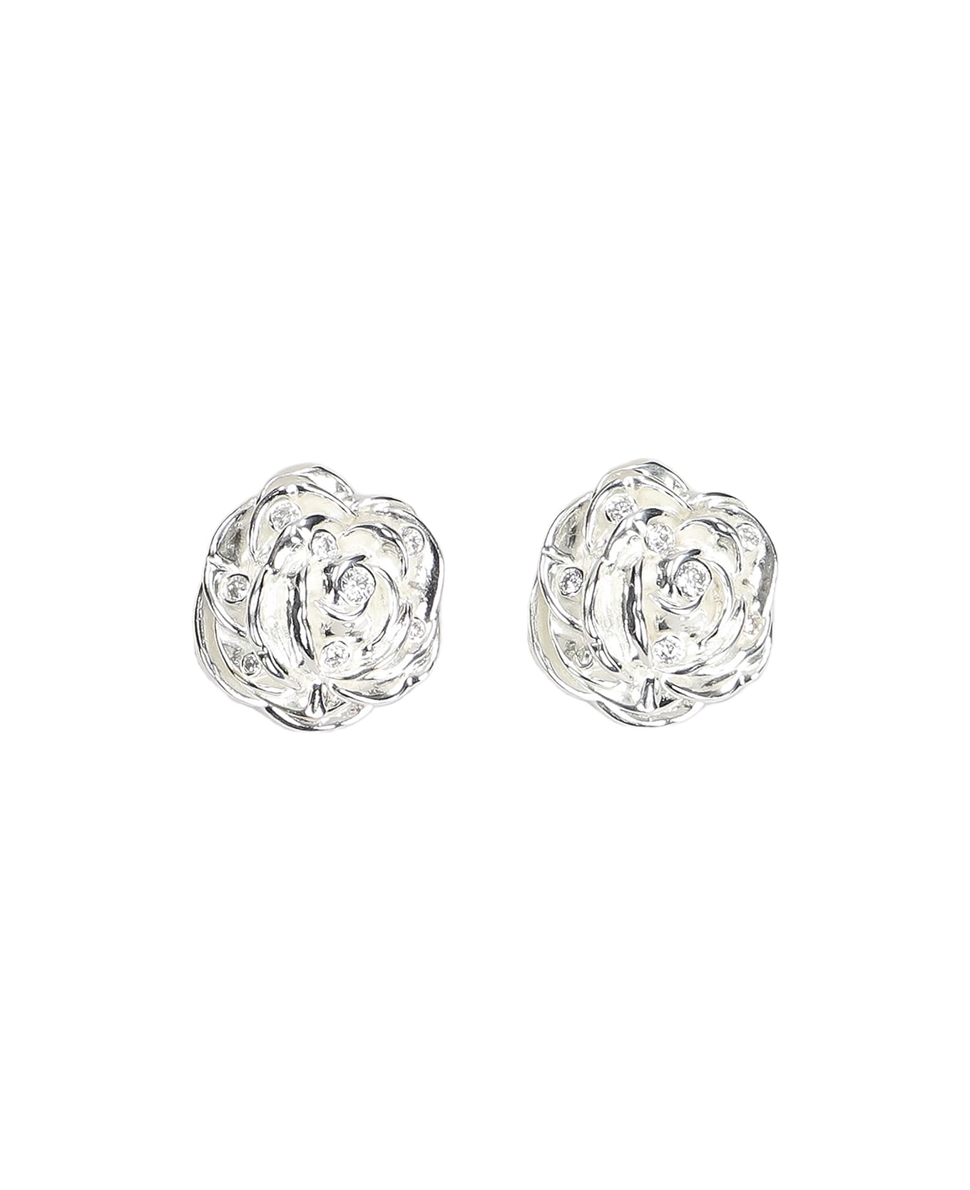 Magda Butrym Earrings 11 In Silver Brass - Silver