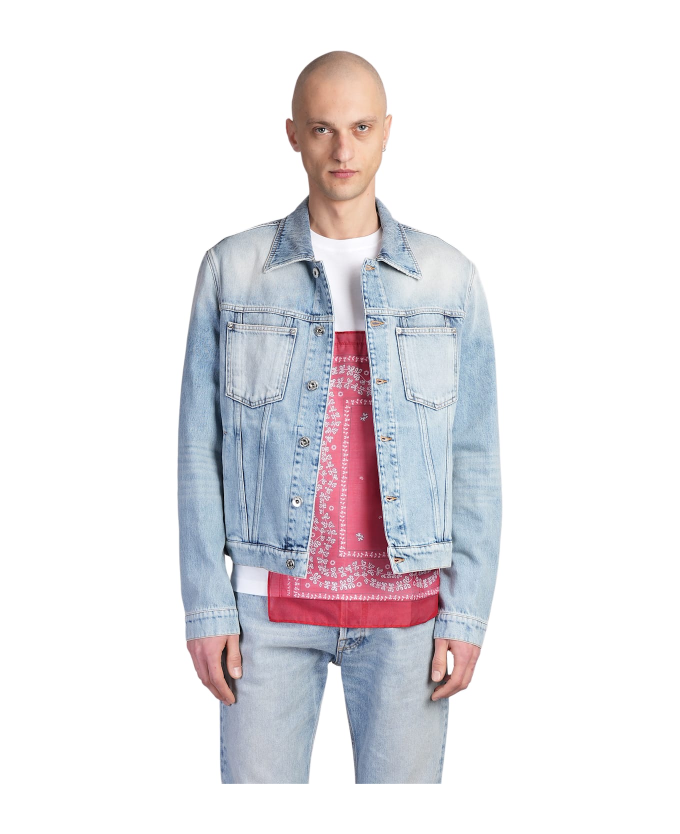 Lanvin Denim Jackets In Blue Denim - blue