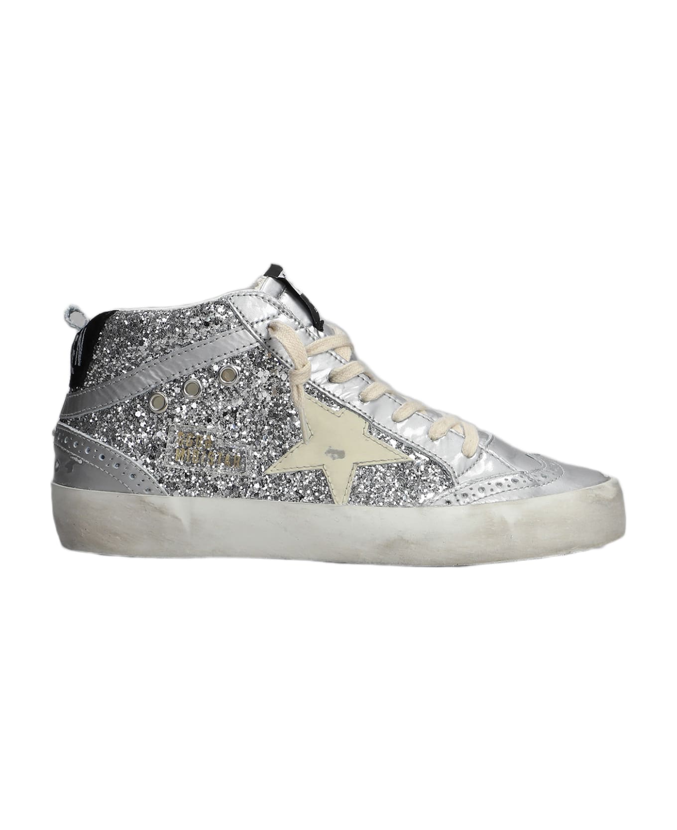Golden Goose Mid Star Classic Sneakers - Silver