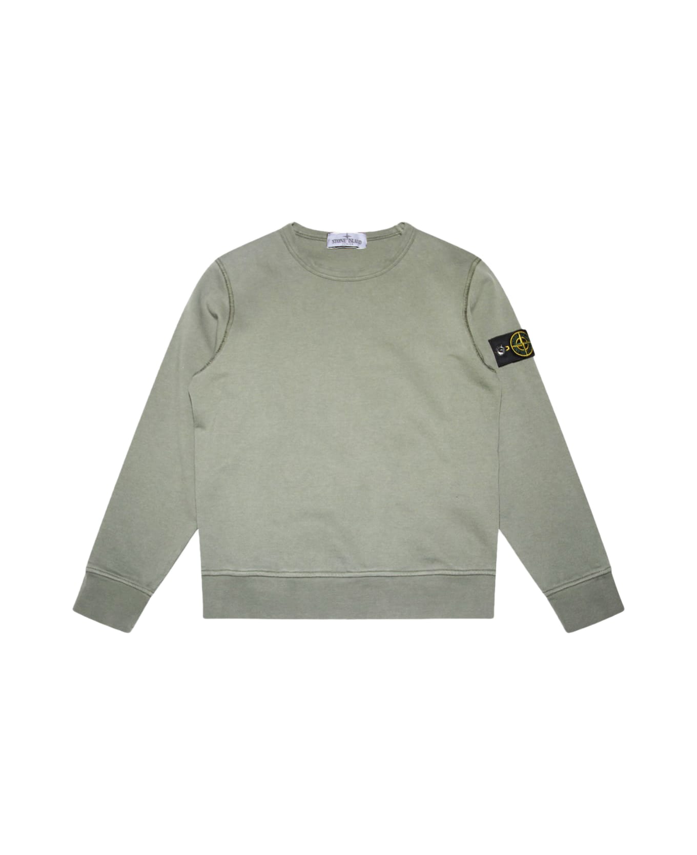 Stone Island Green Cotton Sweatshirt - mud