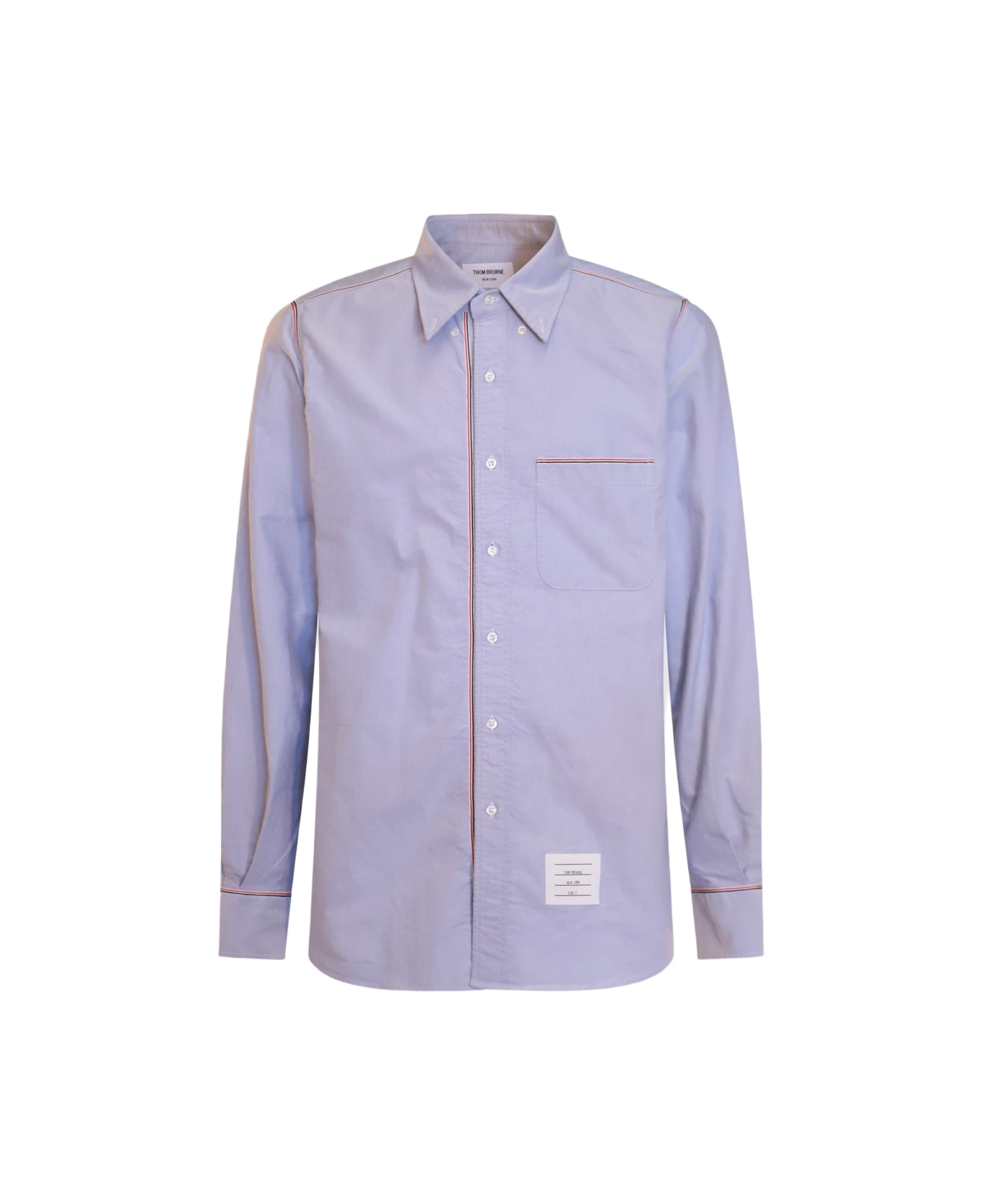 Thom Browne Oxford Framing Shirt - Clear Blue