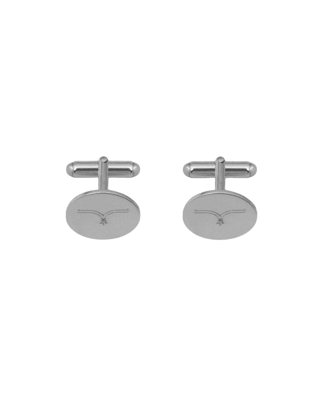 Larusmiani Silver Cufflinks Cufflinks - Silver
