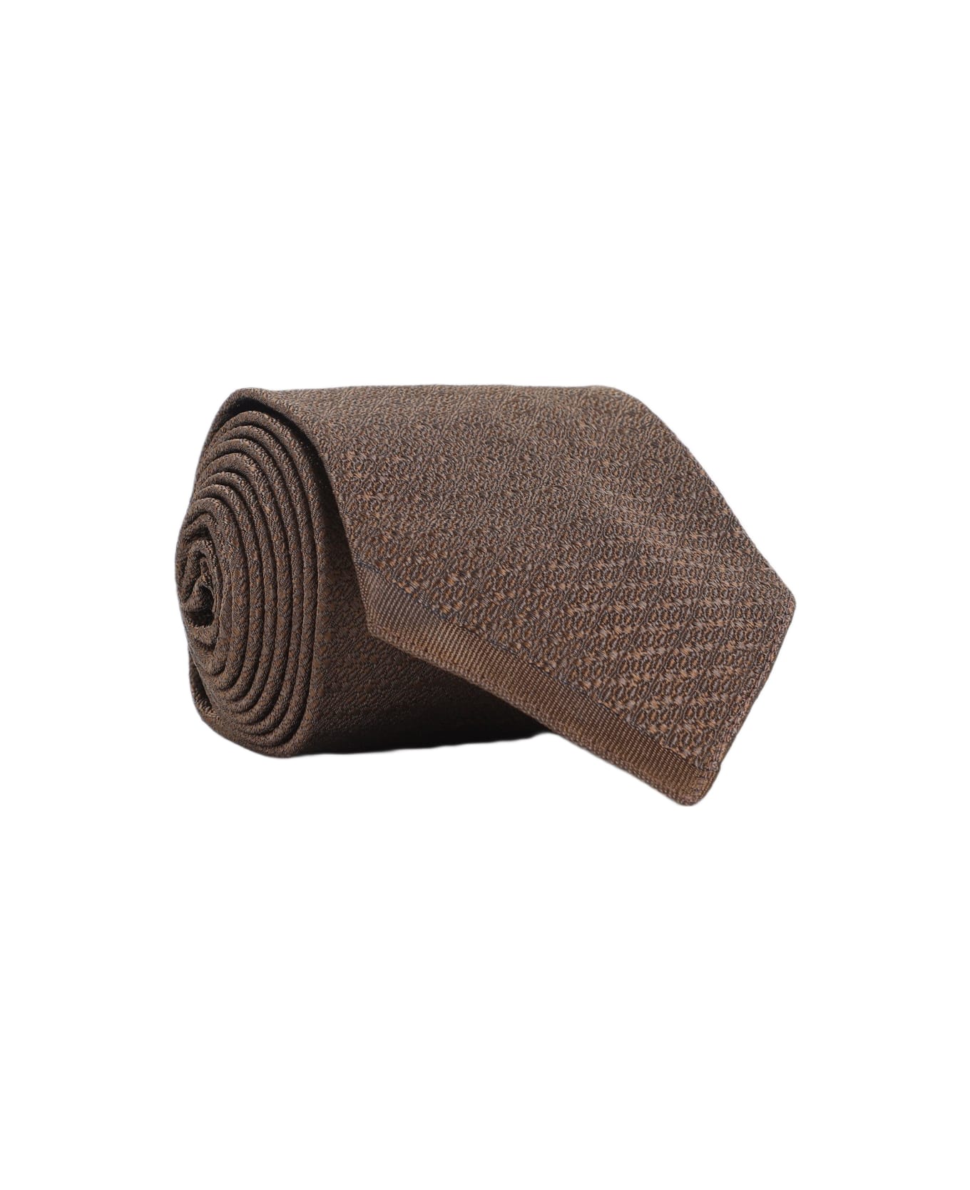 Maison Margiela Silk Tie - Brown