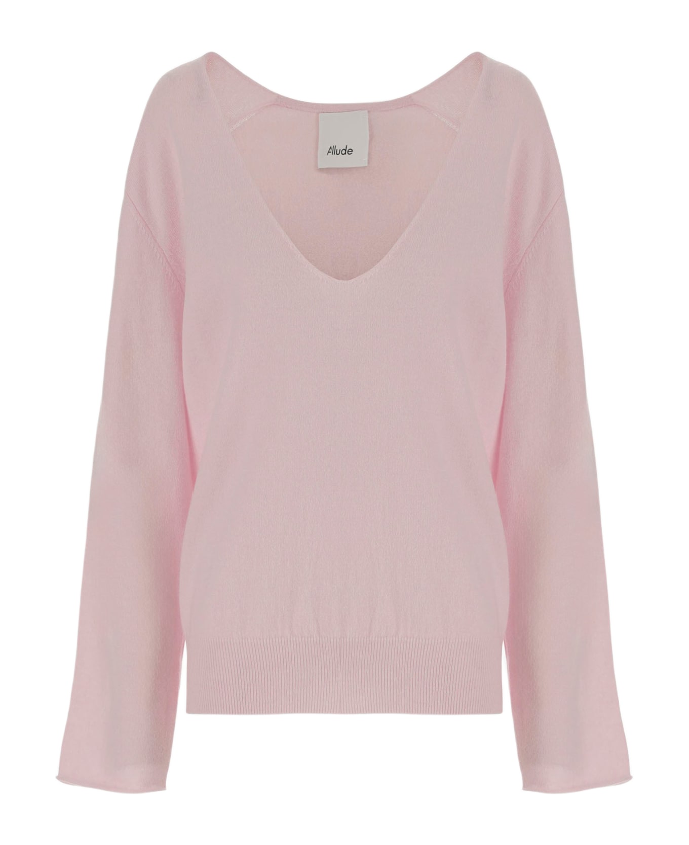 Allude Wool And Cashmere Sweater - Pink
