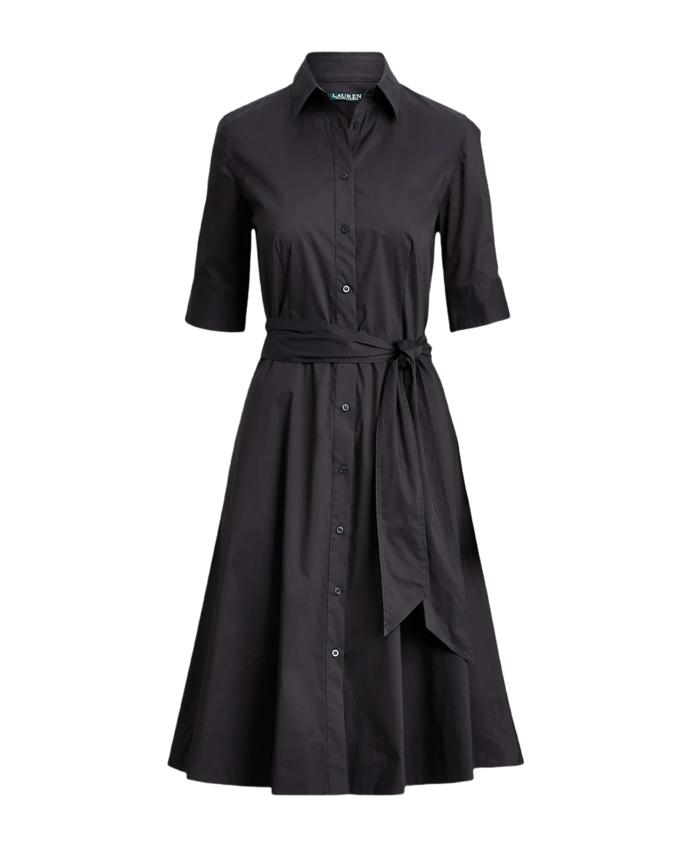 Ralph Lauren Finnbarr Short Sleeve Casual Dress - Black