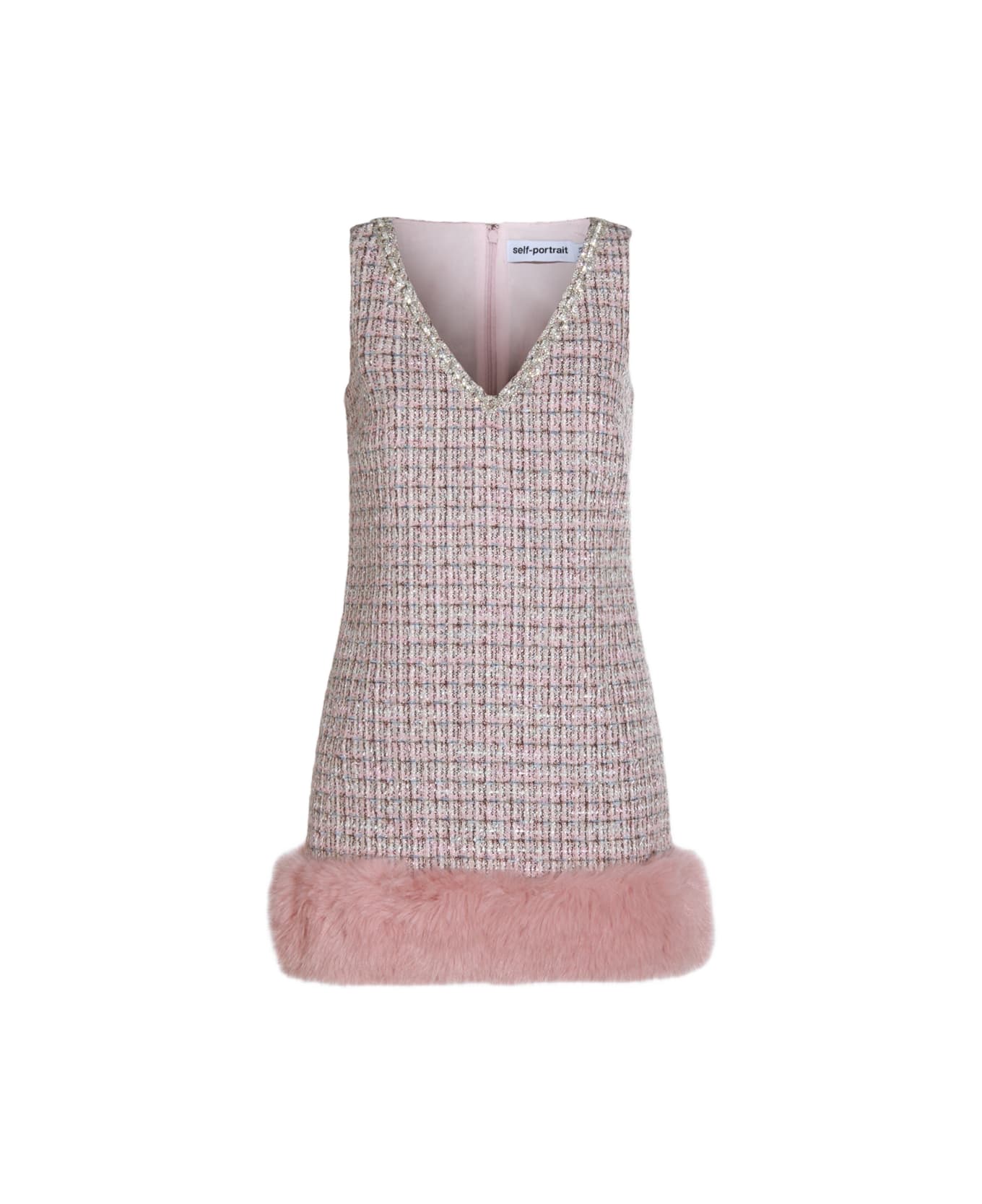 self-portrait Pink Mini Dress - Pink