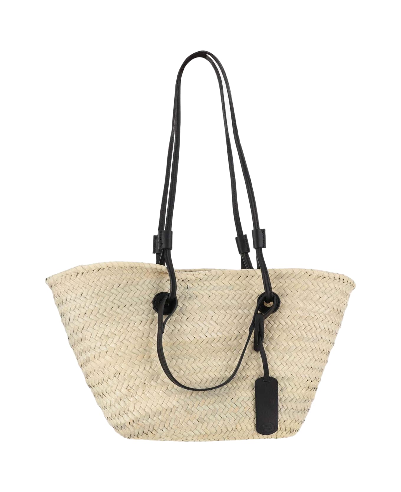 Filippo Catarzi Straw Bag With Logo - Beige