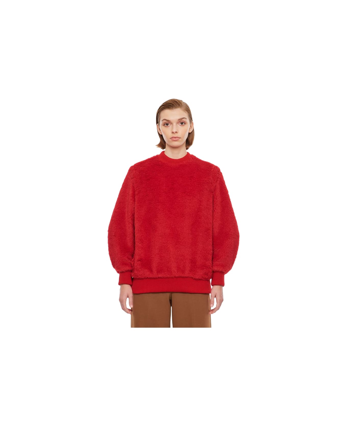 Max Mara Carmine Teddy Sweater - Red