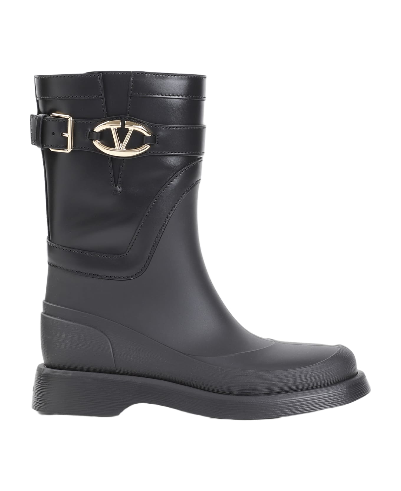 Valentino Garavani Vlogo The Bold Edition Rain Boots - No Nero