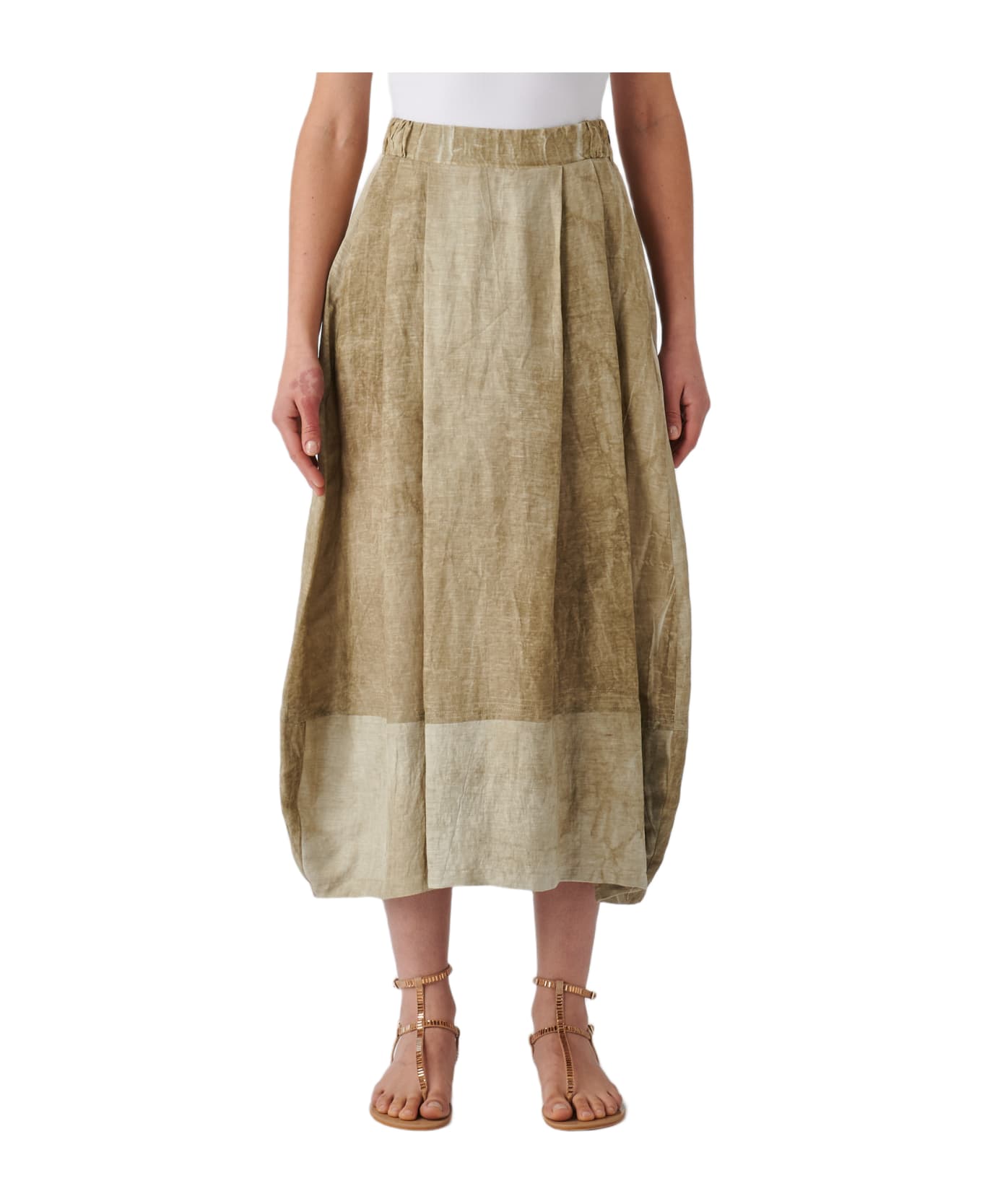 Gran Sasso Viscose Skirt - FANGO スカート