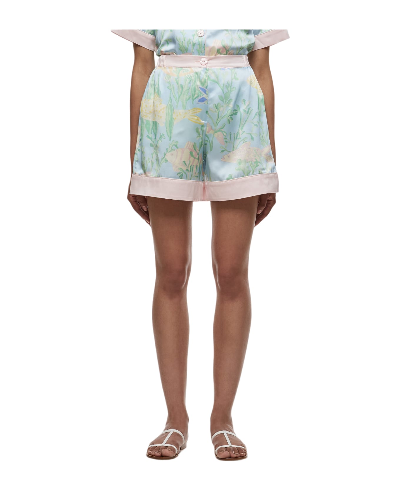 Helmstedt Silk Shorts - Clear Blue