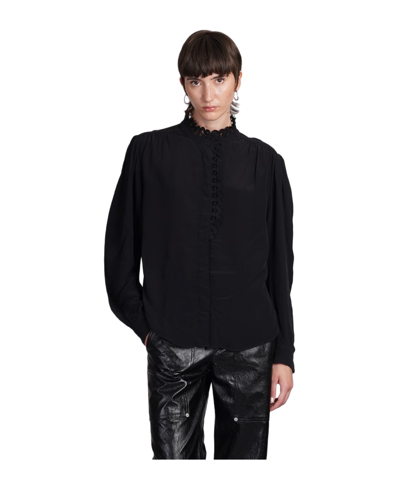 Marant Étoile Estela Shirt In Black Viscose - Black