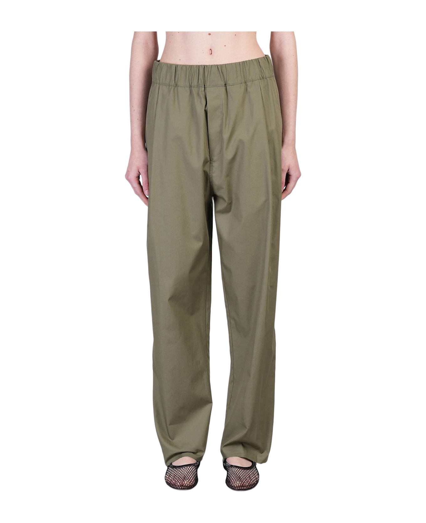 Laneus Pants In Green Cotton - green
