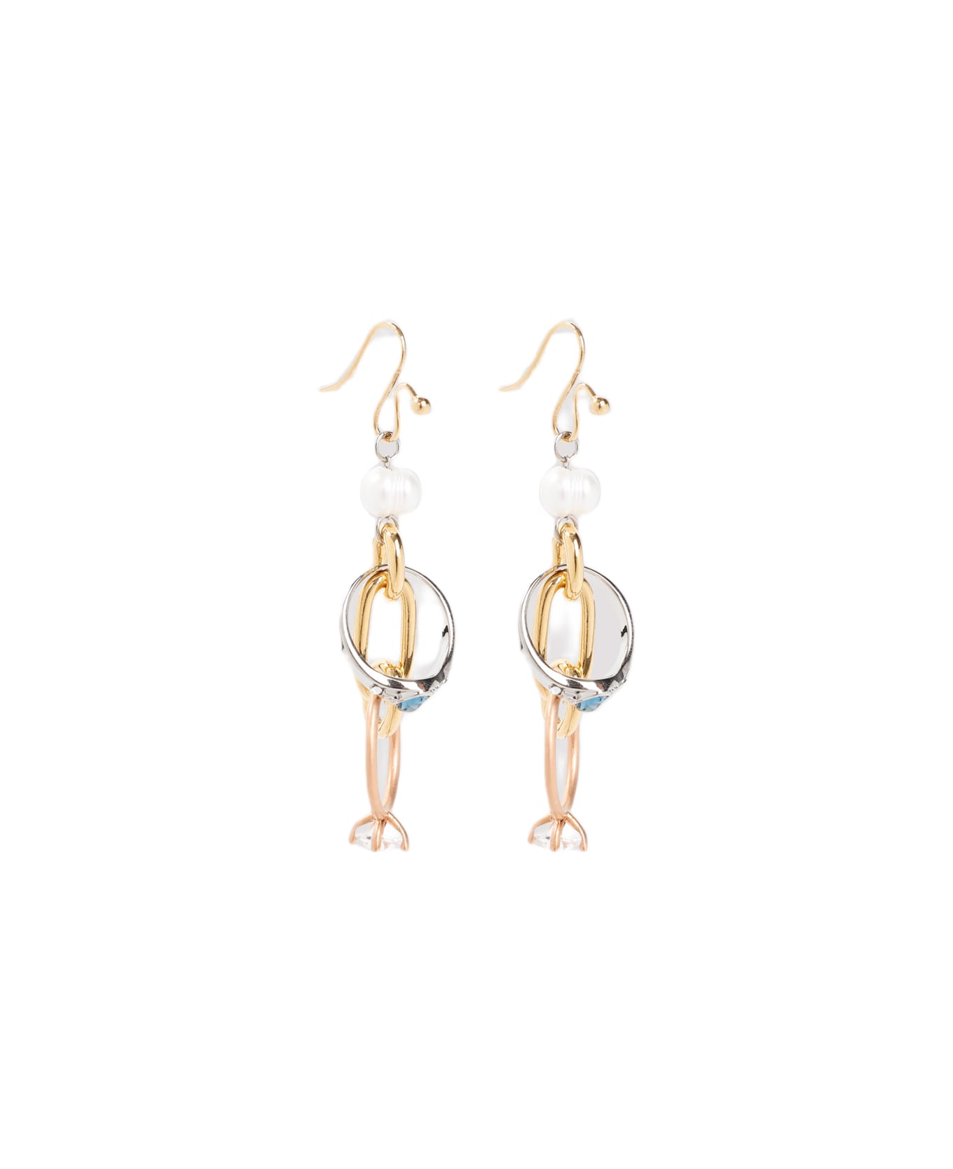 Marni Metal Earrings - Deep Gold