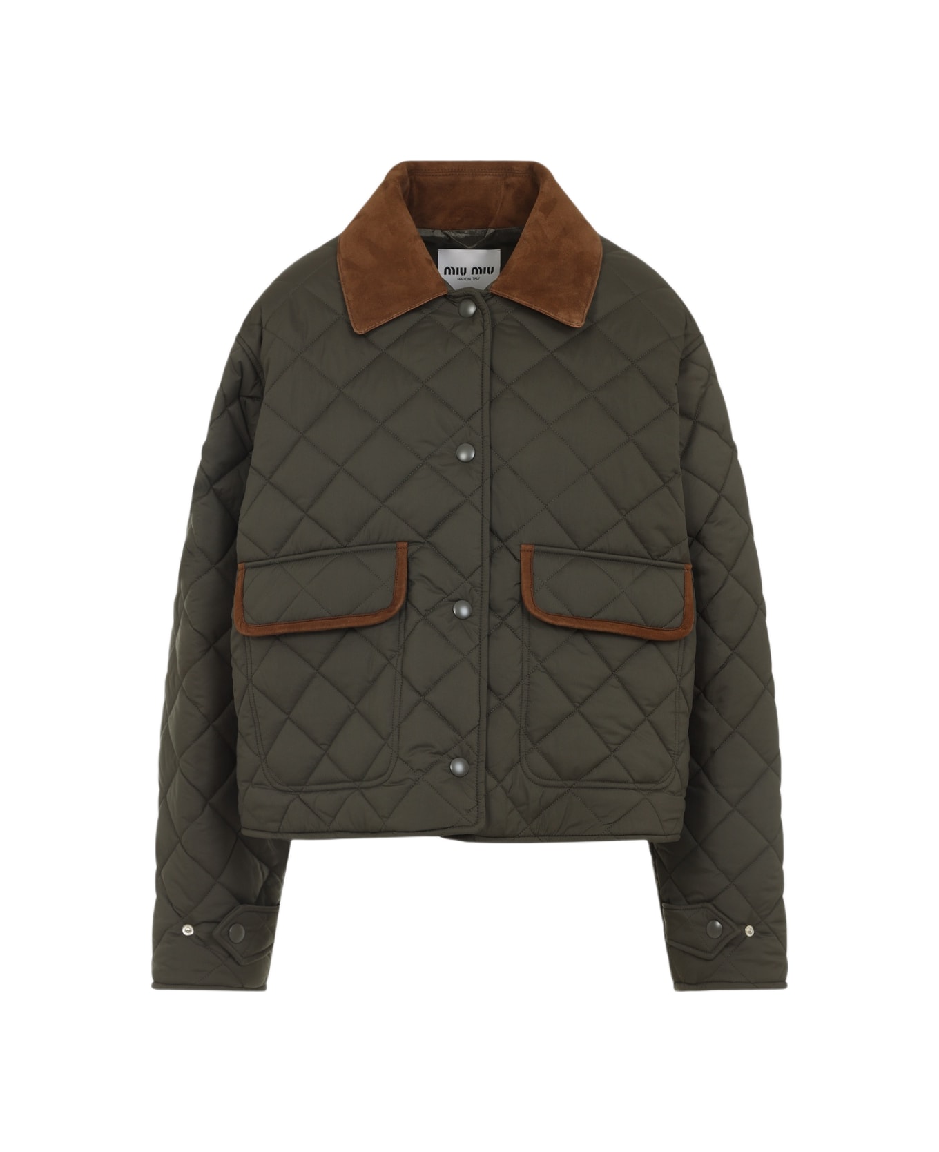 Miu Miu Recycled Polyester Jacket - Militare