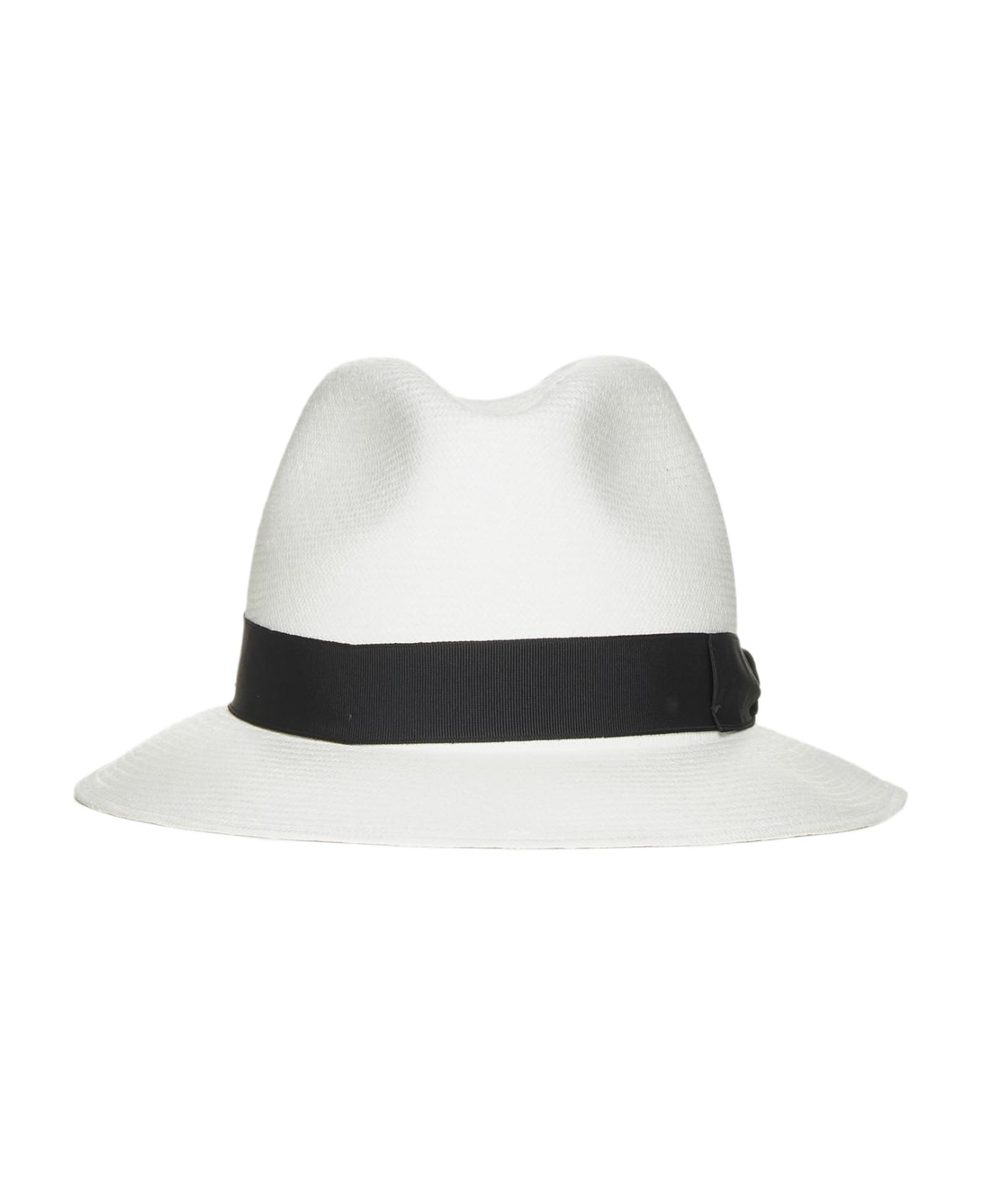 Borsalino Fine Mid Brim Panama Hat - Natural