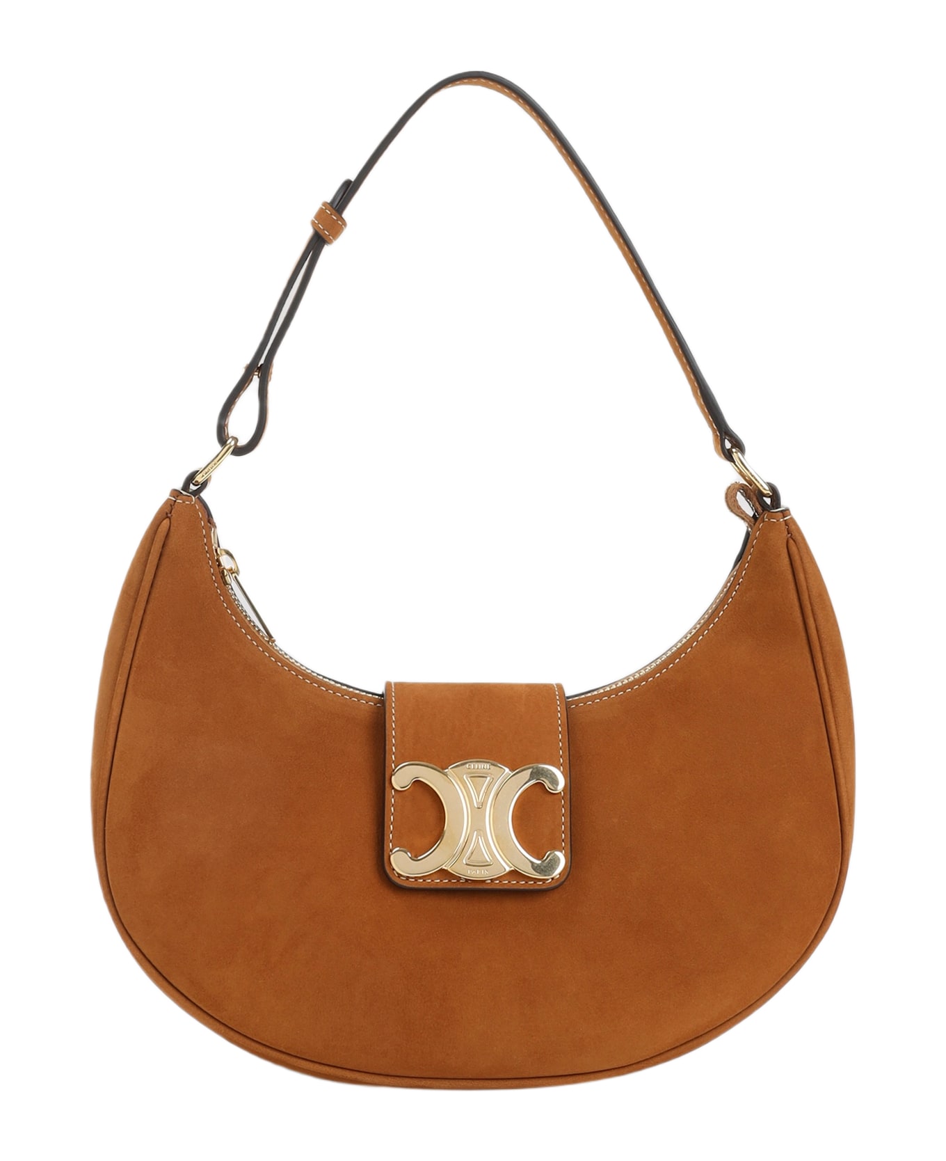 Celine Medium Ava Triomphe Shoulder Bag - Cm Camel