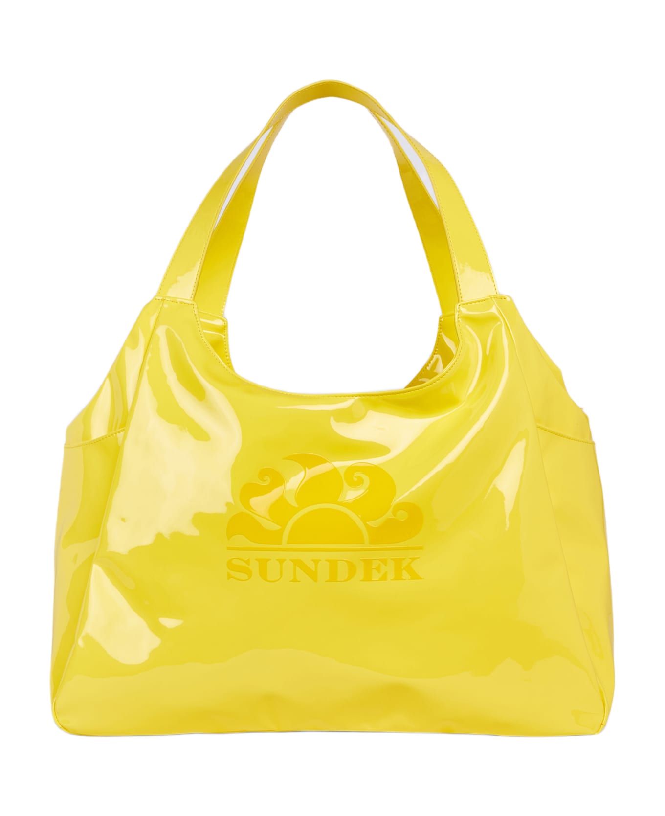Sundek Borsa Donna Con Stampa - Yellow トートバッグ
