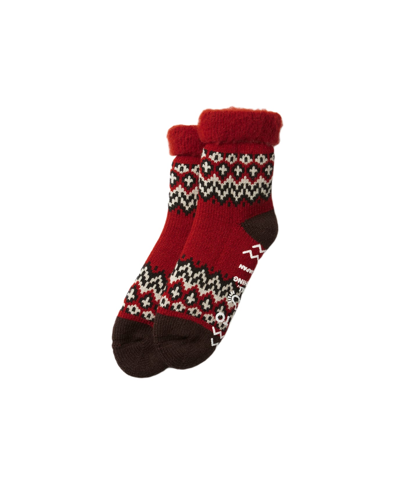 Rototo Comfy Room Socks Nordic - Red 靴下