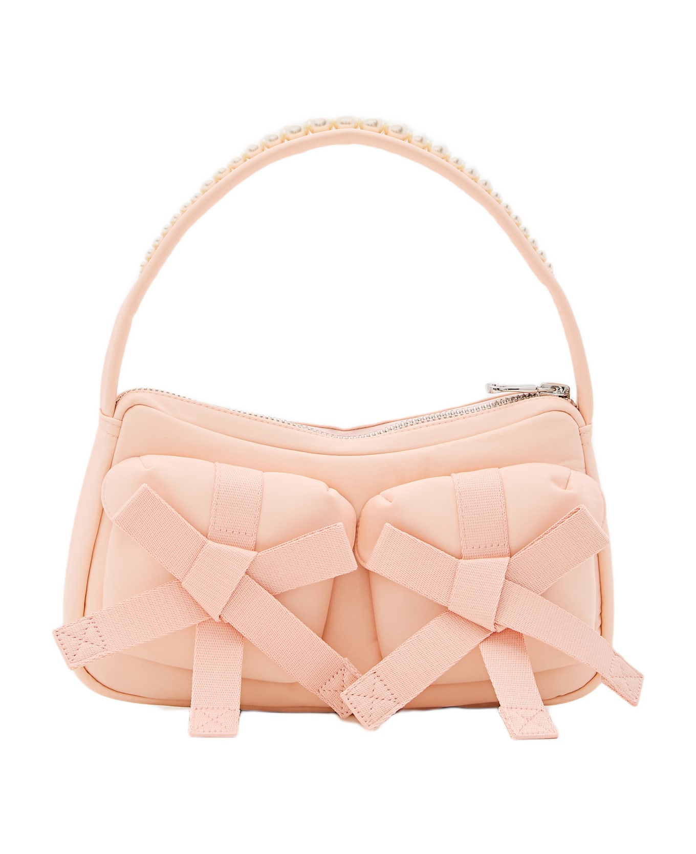 Simone Rocha Utility Bow Pocket Pochette Bag W/ Emb - Pink