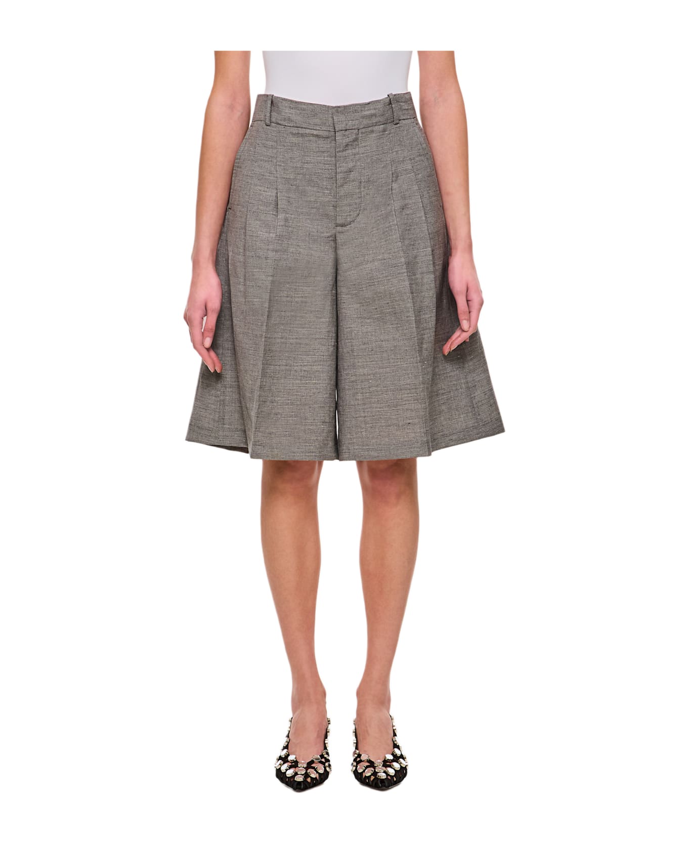 Durazzi Milano Tailored Bermudas - Grey