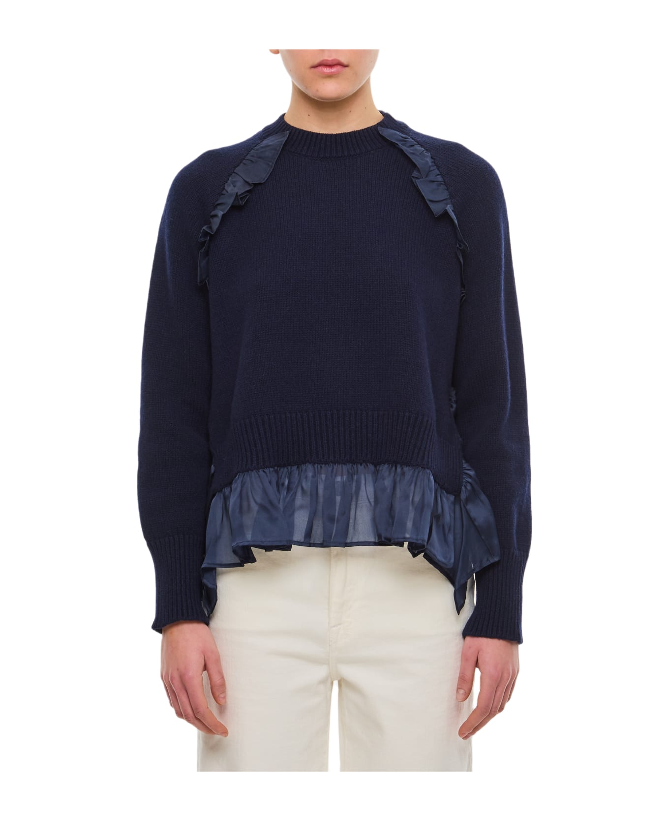 Cecilie Bahnsen Villy Recycled Cashmere Pullover - Blue ニットウェア