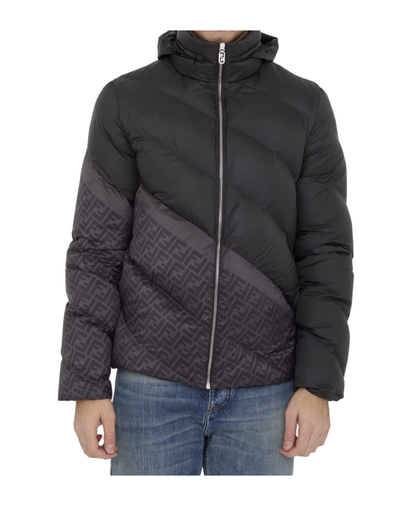Fendi Ff Puffer Jacket - BLACK